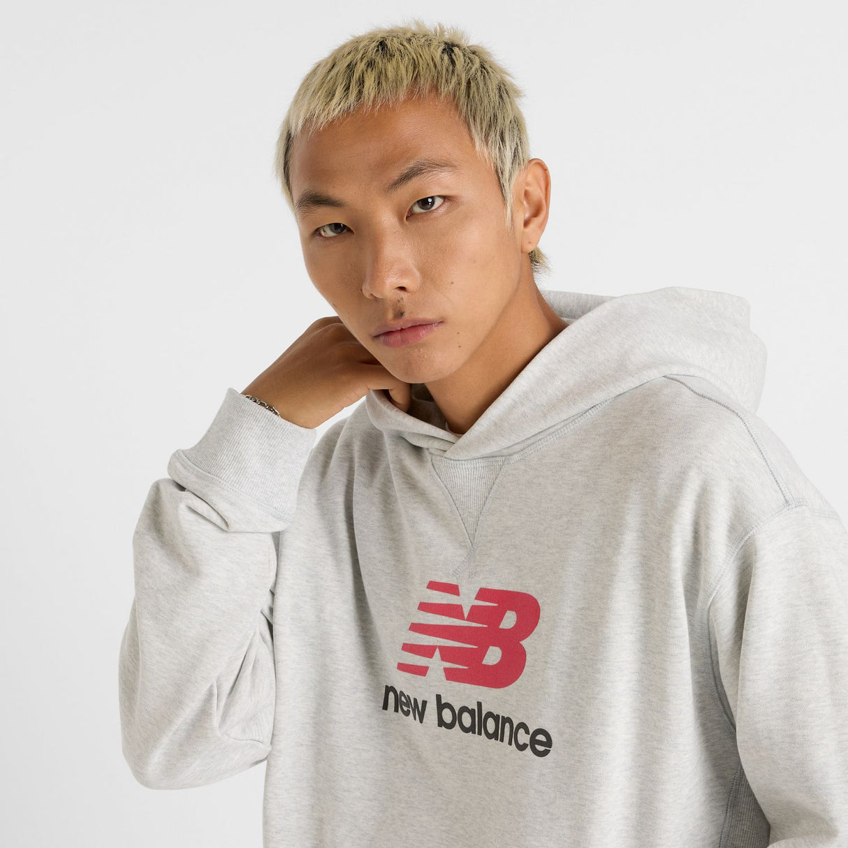New Balance Men's Athletics French Terry Logo Hoodie-4