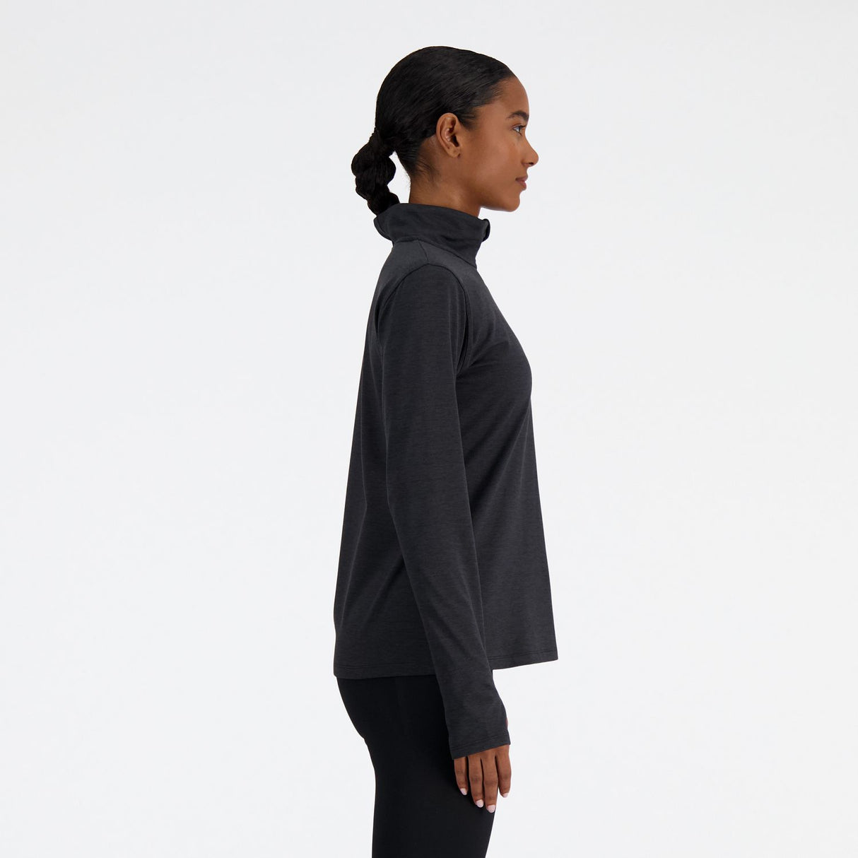 New Balance Women's Sport Essentials Space Dye Quarter Zip-4