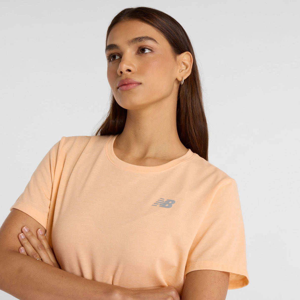 New Balance Women's Sport Essentials Heathertech T-Shirt-4