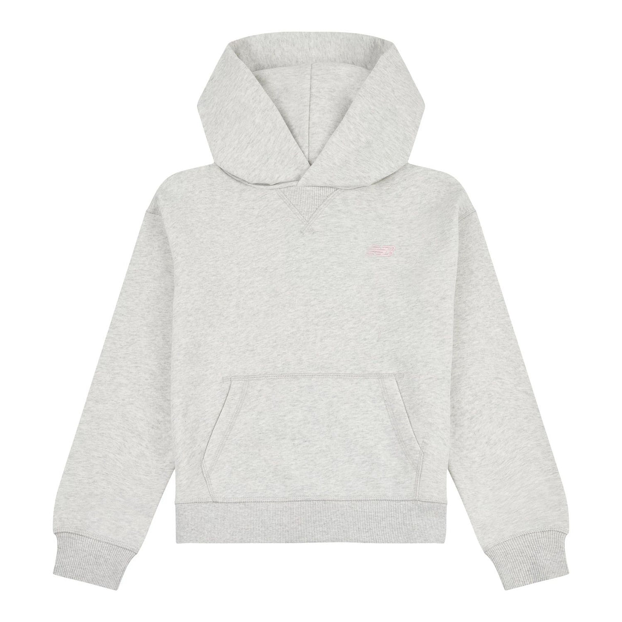 New Balance Youth Girl's French Terry Small Logo Hoodie-1