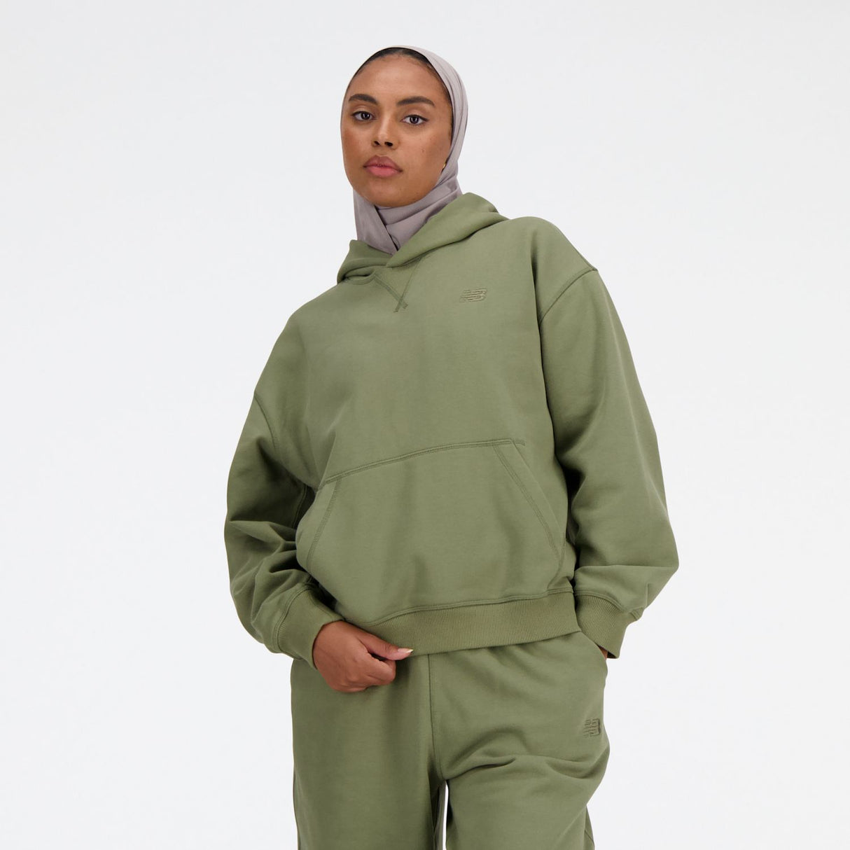 New Balance Women's Athletics French Terry Hoodie-2