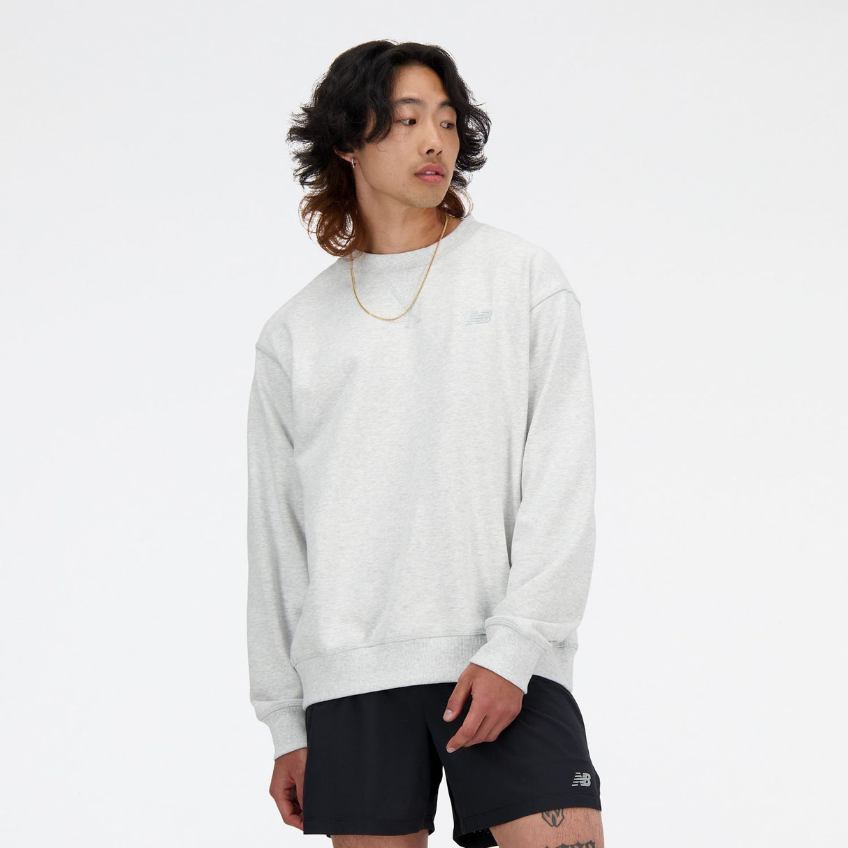 New Balance Men's Athletics French Terry Crew-1