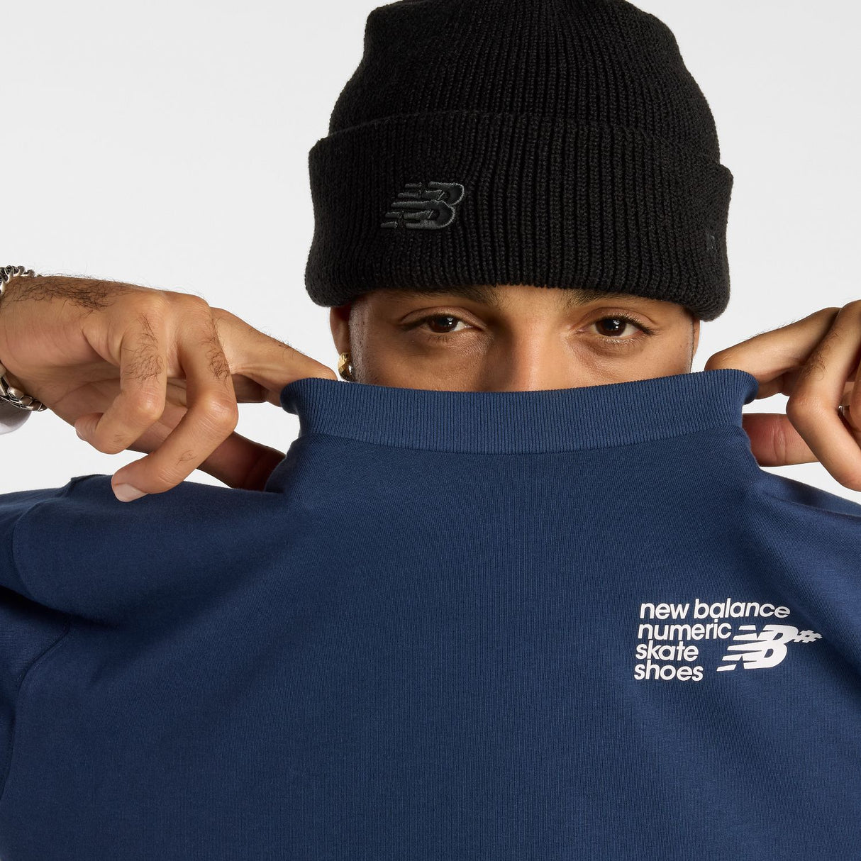 New Balance Men's Numeric Small Logo Jersey T-Shirt-6