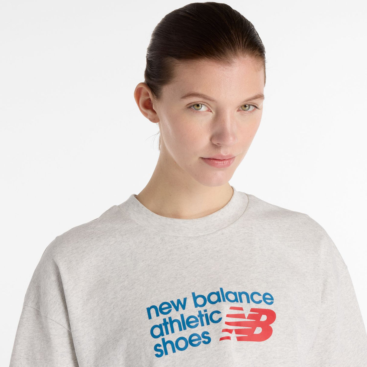 New Balance Women's Athletics Premium Chest Logo Cropped T-Shirt-6