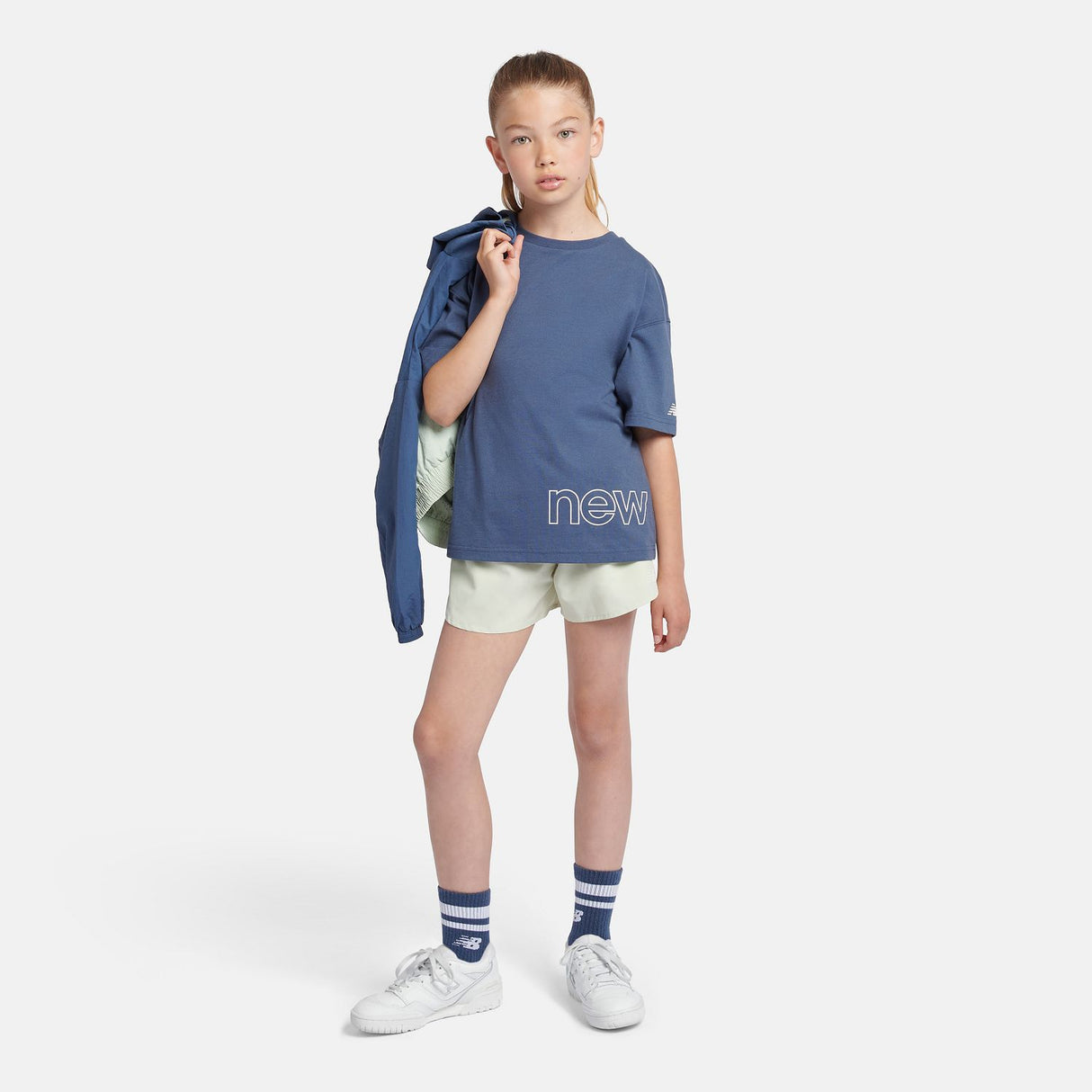 New Balance Youth Girl's Woven Shorts-4