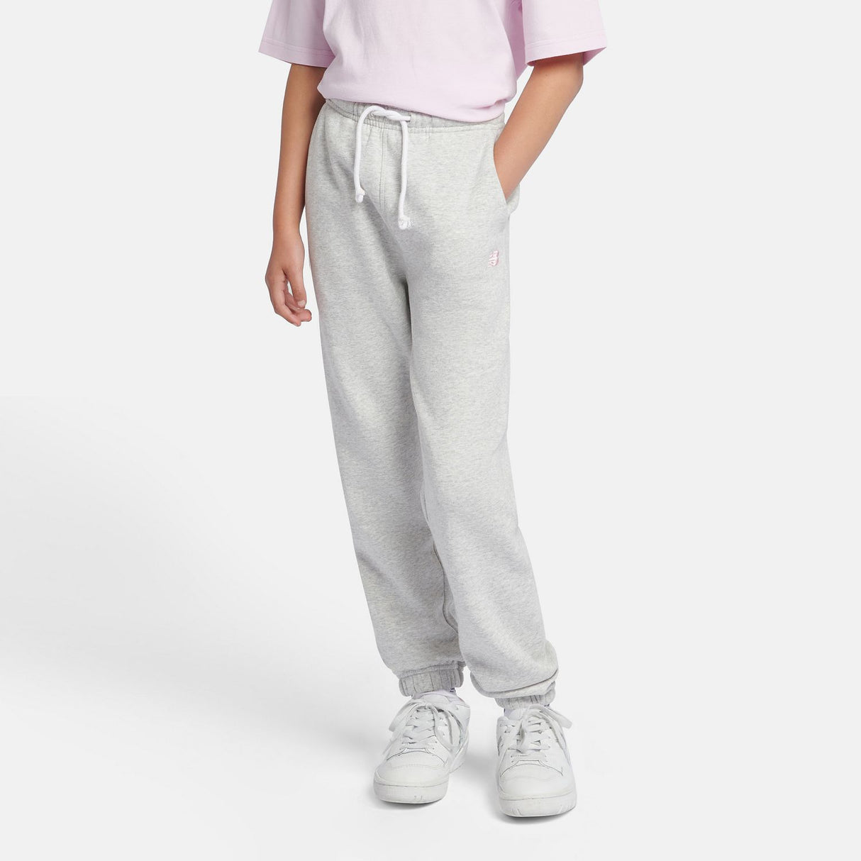 New Balance Youth Brush Back Small Logo Jogger-5