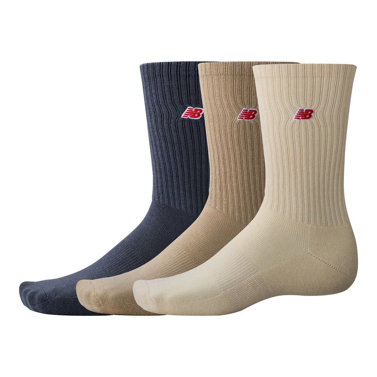 New Balance Patch Logo Crew 3 Pairs-1