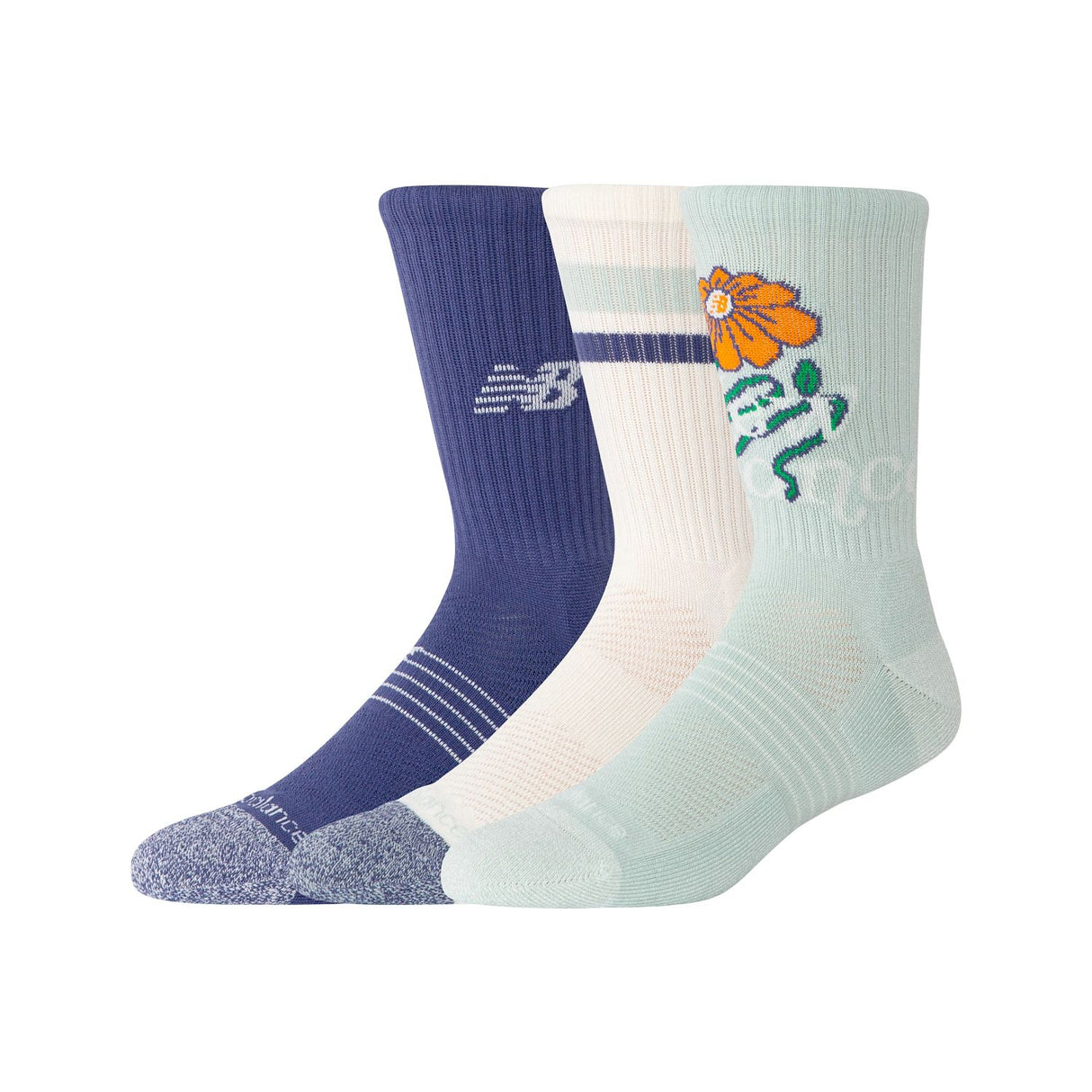 New Balance Active Graphic Crew Socks 3 Pack-1