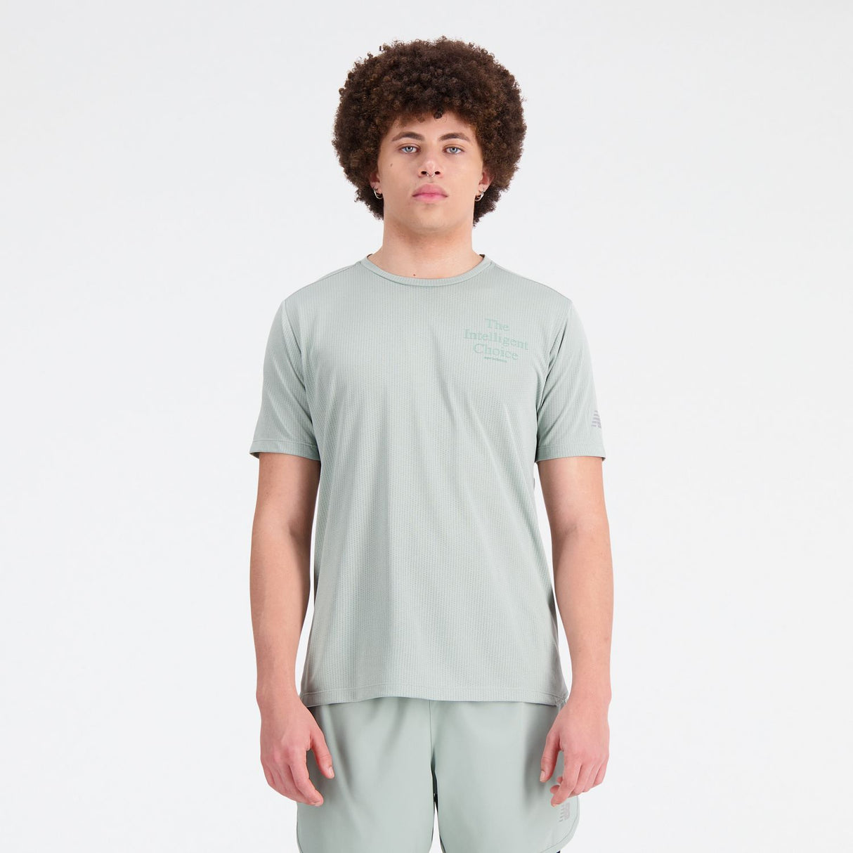 New Balance Men's Graphic Impact Run Short Sleeve-1