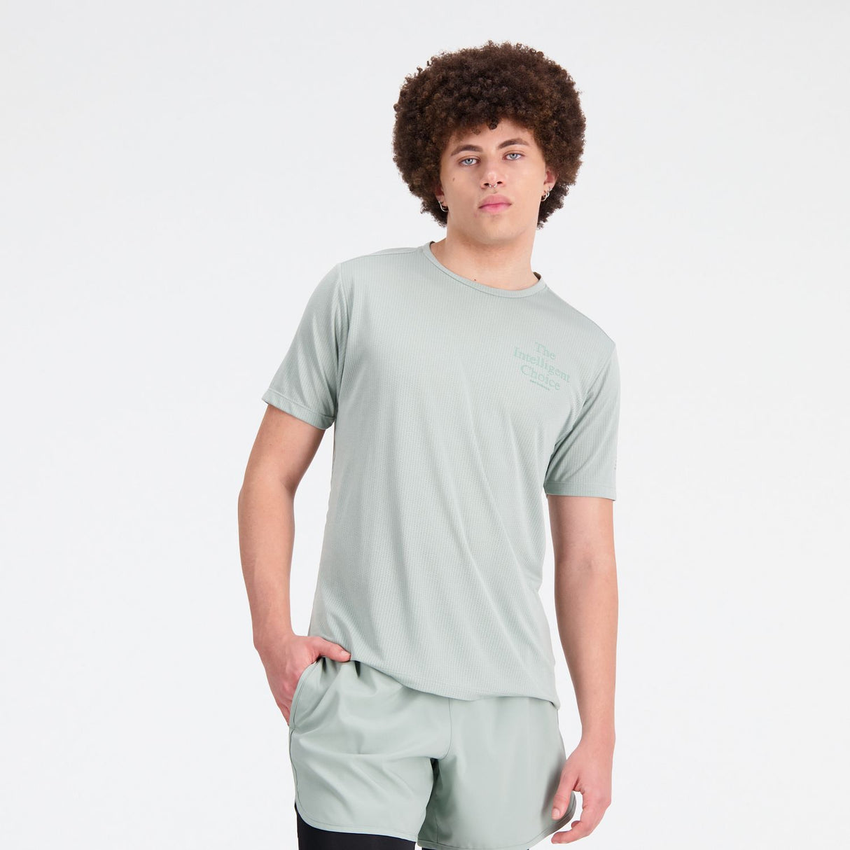 New Balance Men's Graphic Impact Run Short Sleeve-2