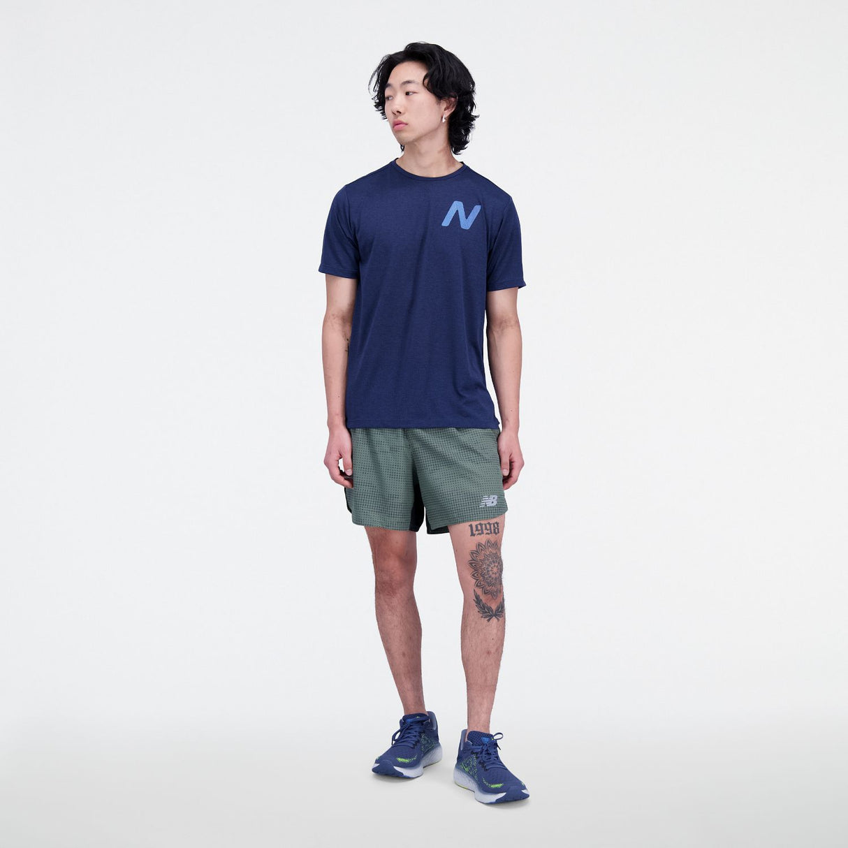 New Balance Men's Graphic Impact Run Short Sleeve-2