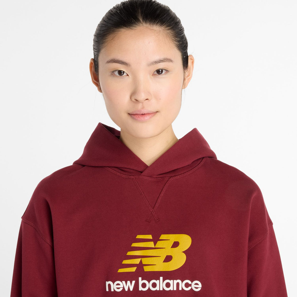 New Balance Women's Athletics French Terry Logo Hoodie-5