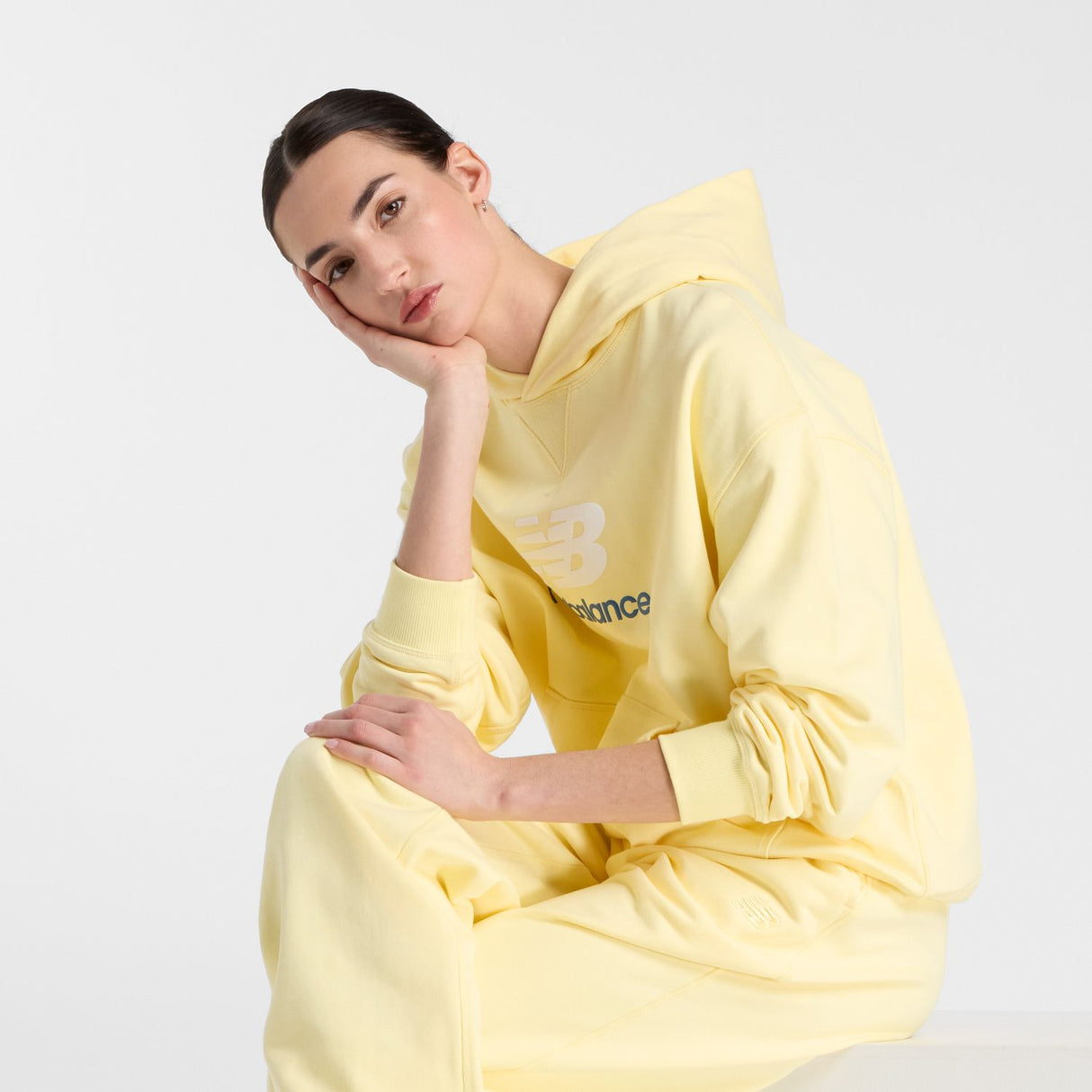 New Balance Women's Athletics French Terry Logo Hoodie-2