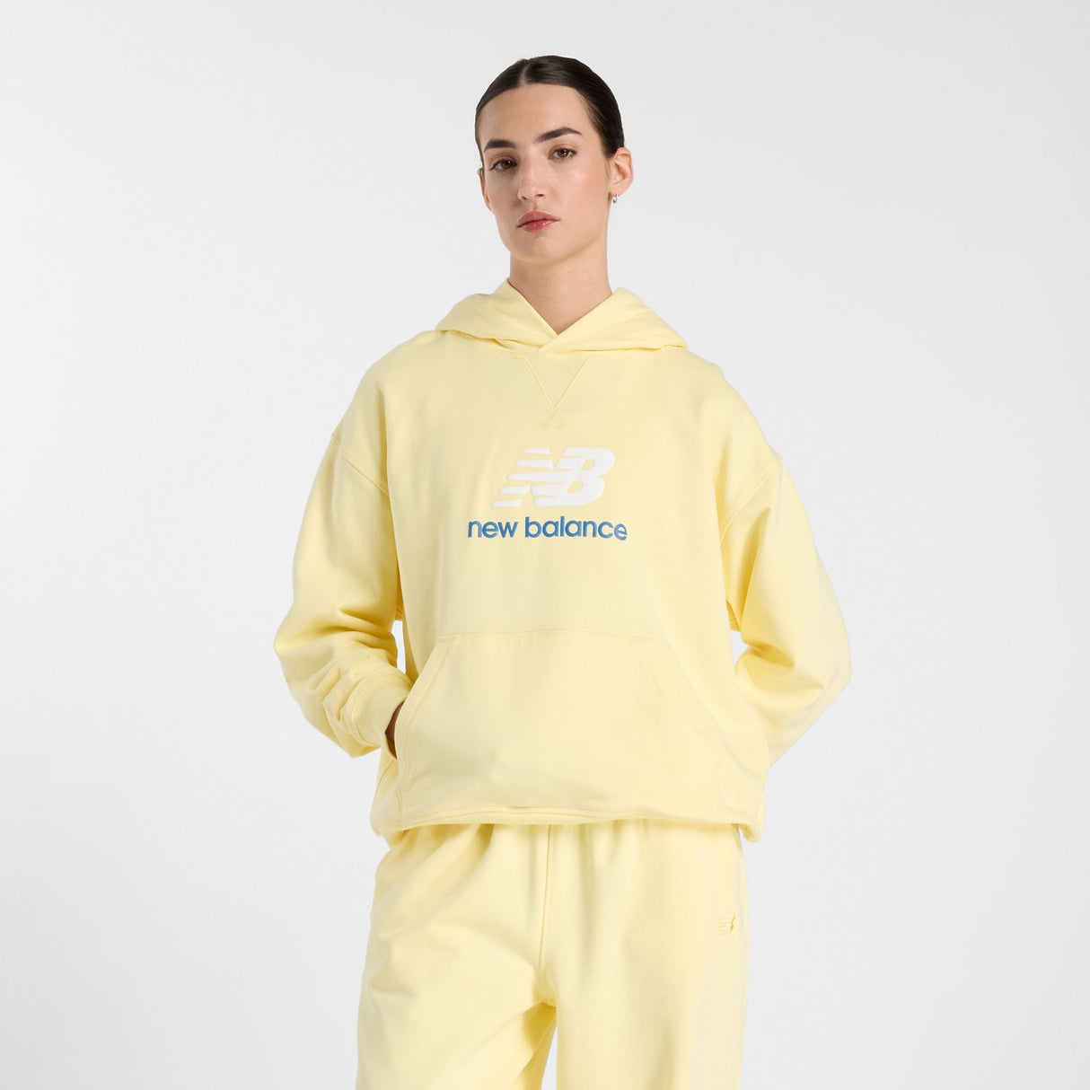 New Balance Women's Athletics French Terry Logo Hoodie-3