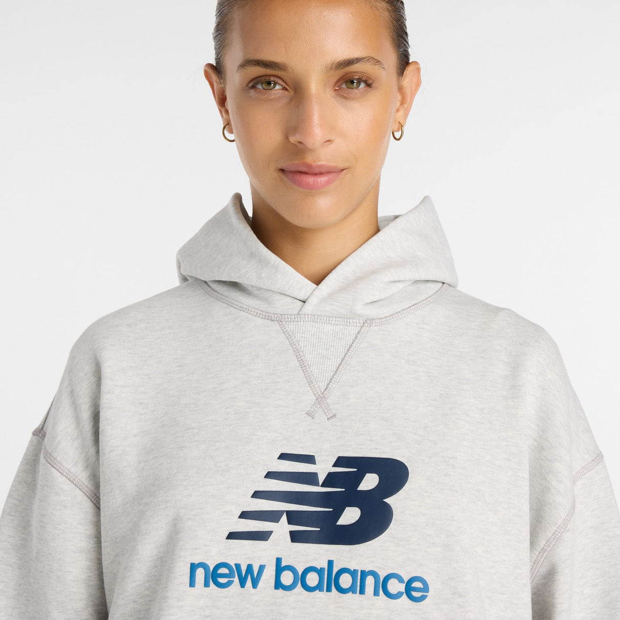 New Balance Women's Athletics French Terry Logo Hoodie-5