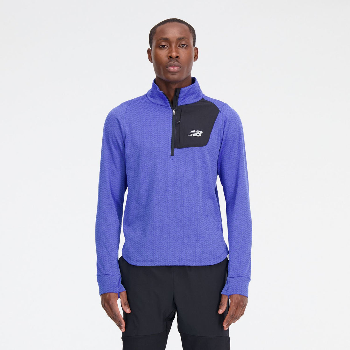 New Balance Men's Heat Grid Half Zip Shirt-1