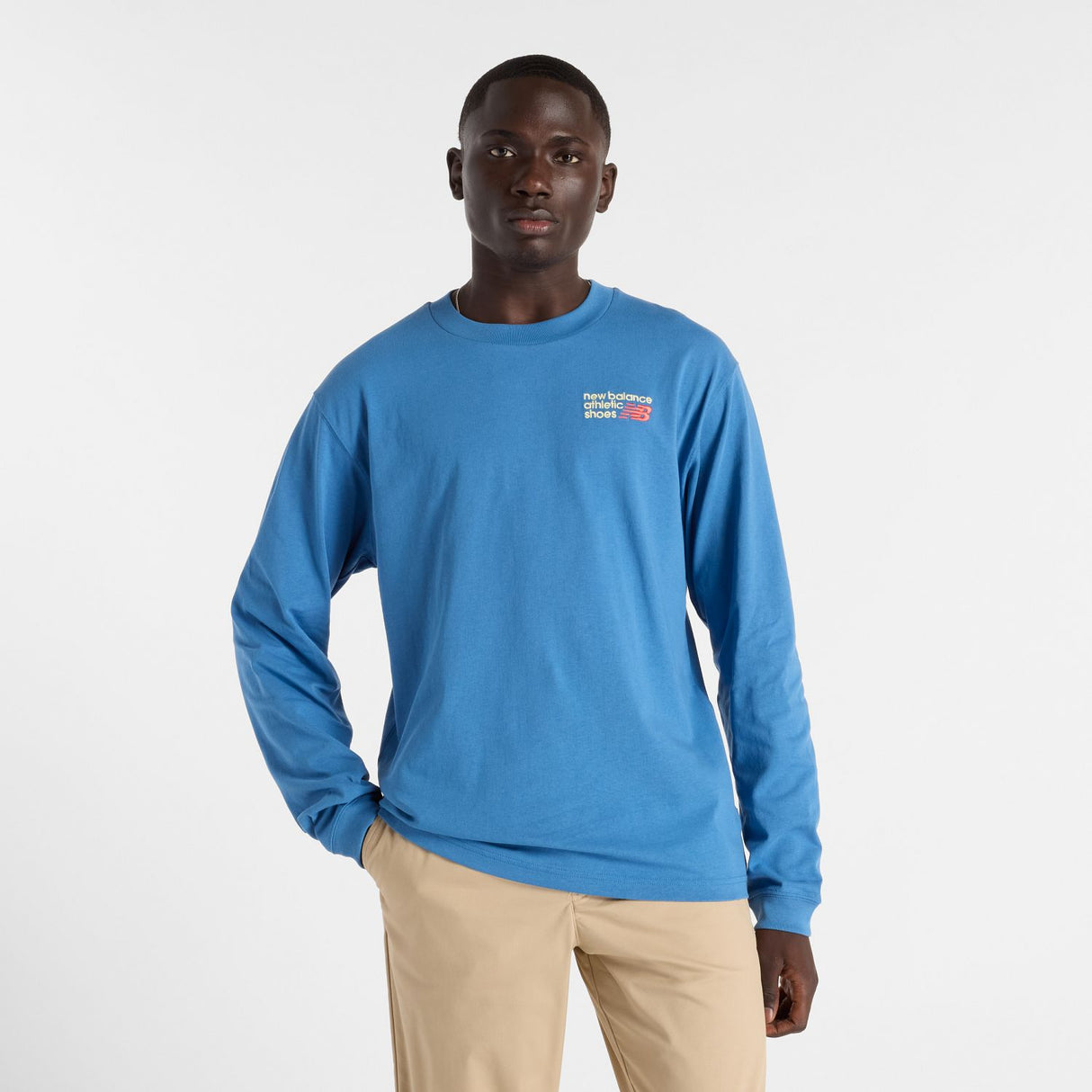 New Balance Men's Athletics Premium Back Logo Long Sleeve-1