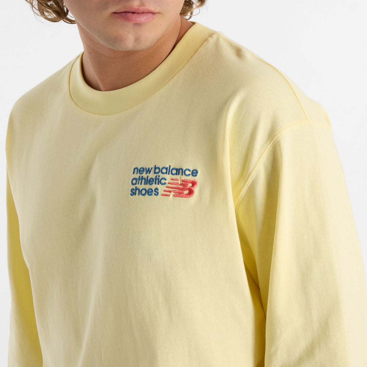 New Balance Men's Athletics Premium Back Logo Long Sleeve-5