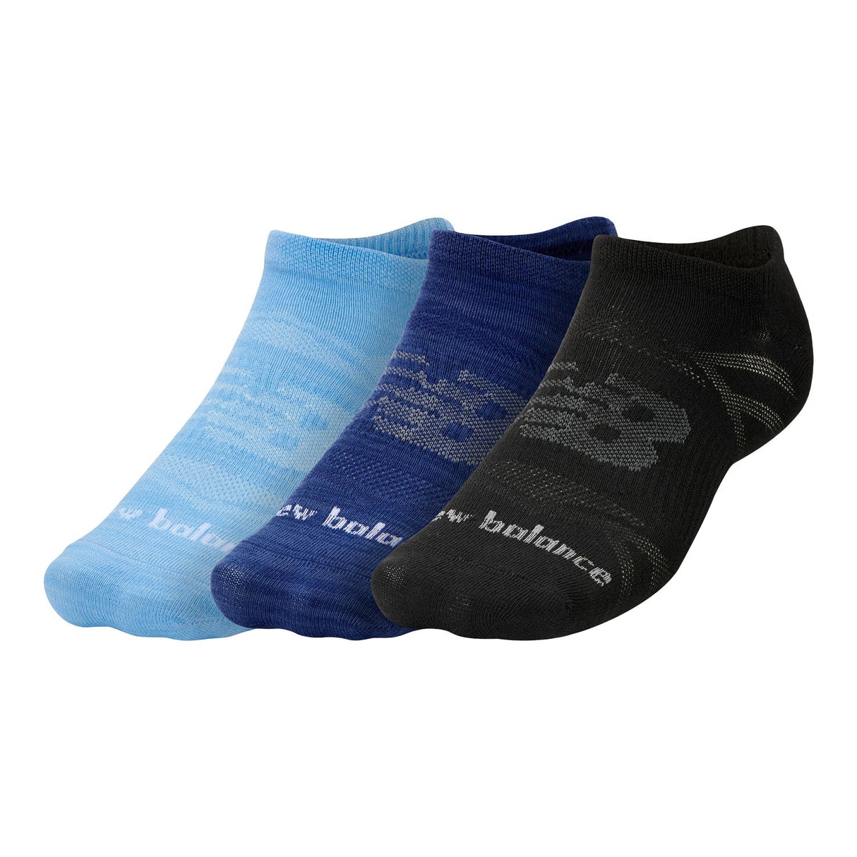 New Balance Flat Knit No Show Socks 3 Pack-1