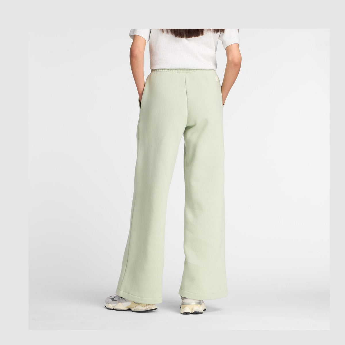 New Balance Women's Linear Heritage Fleece Wide Leg Pant-3