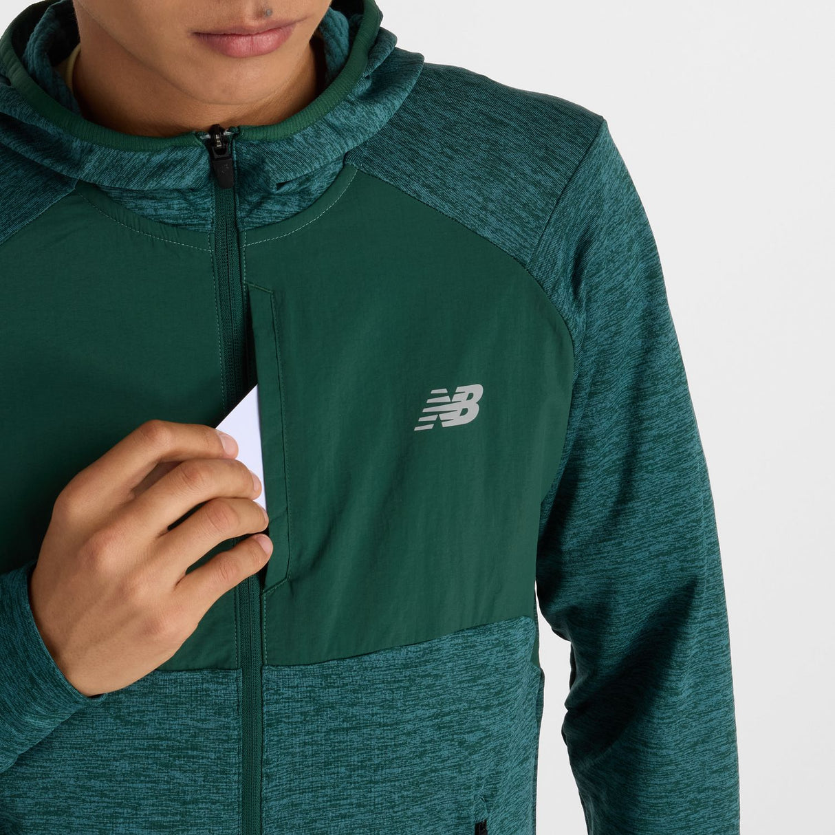 New Balance Men's Heat Grid Hooded Full Zip-6