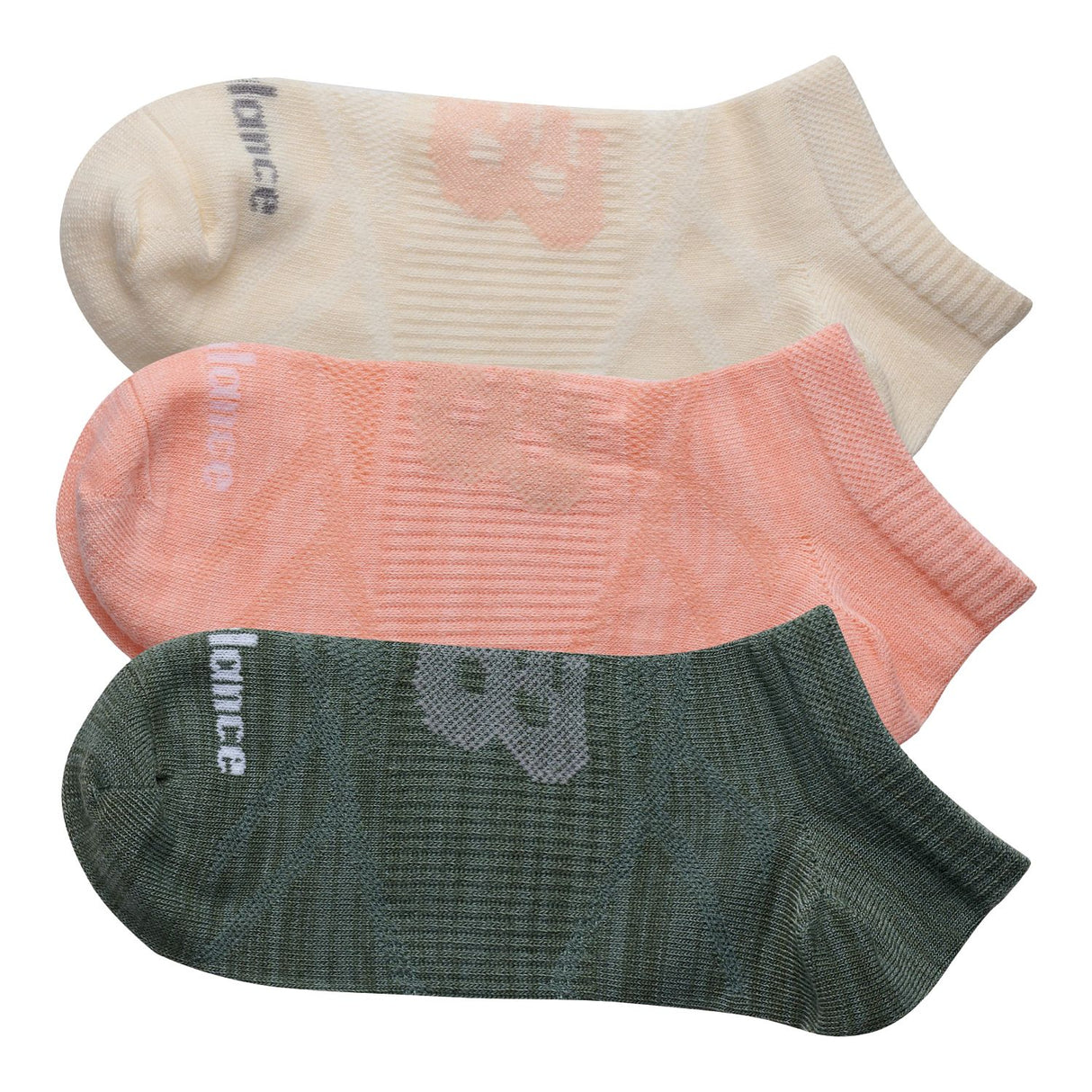 New Balance Flat Knit No Show Socks 3 Pack-4