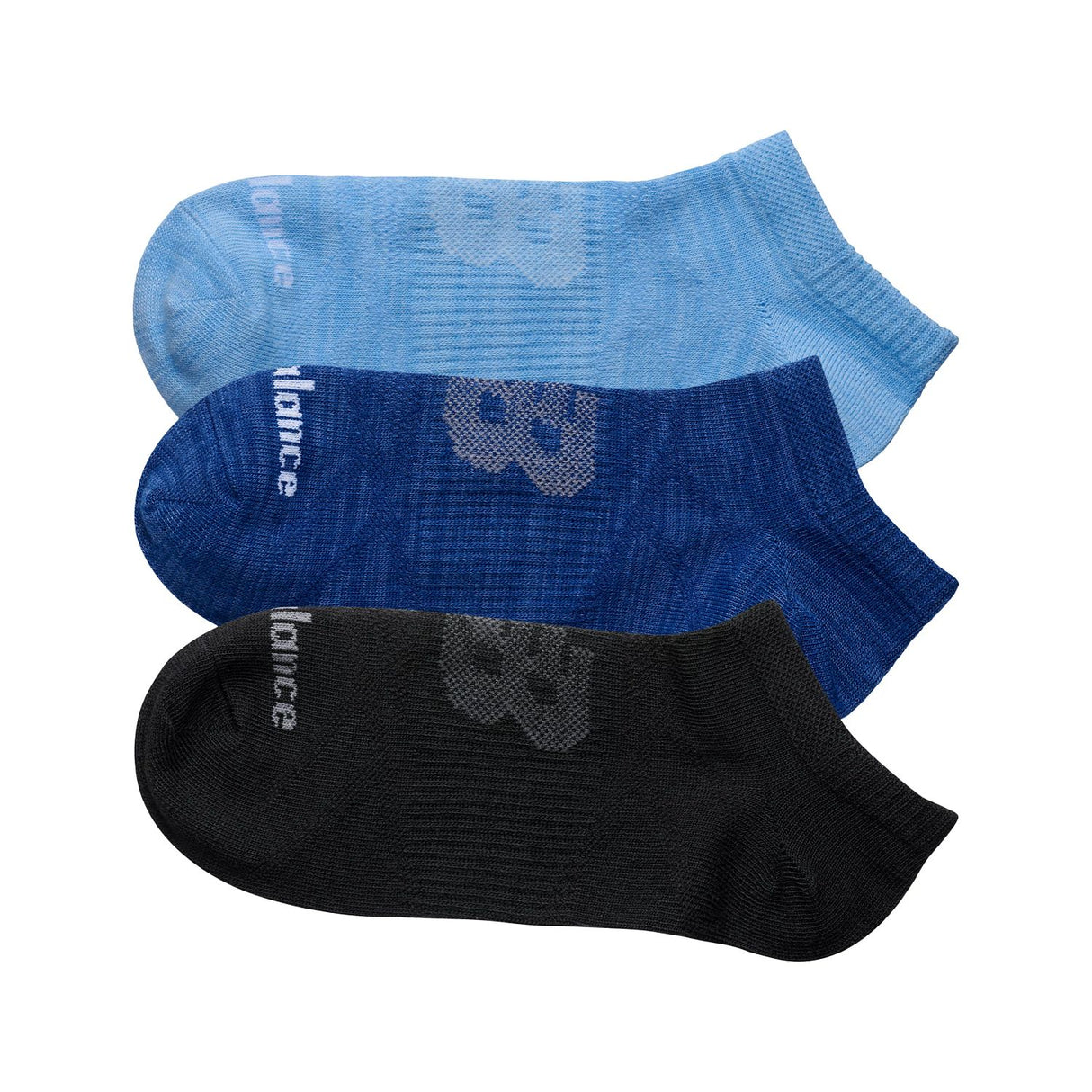 New Balance Flat Knit No Show Socks 3 Pack-4