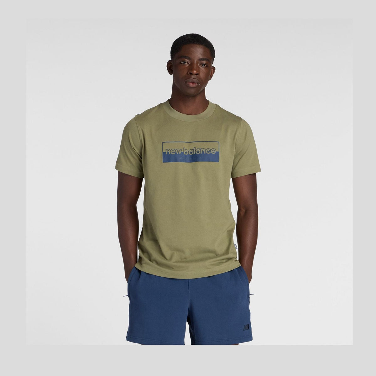 New Balance Men's Rectangular Logo T-Shirt-1