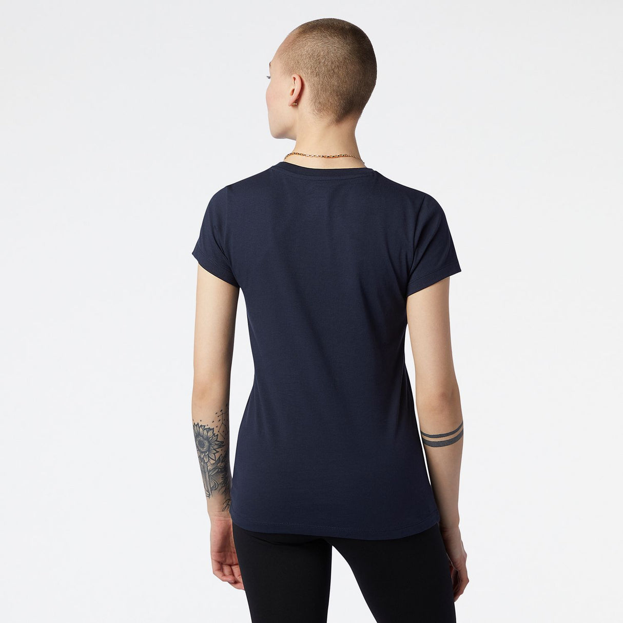 New Balance Women's Essentials Stacked Logo Tee-5