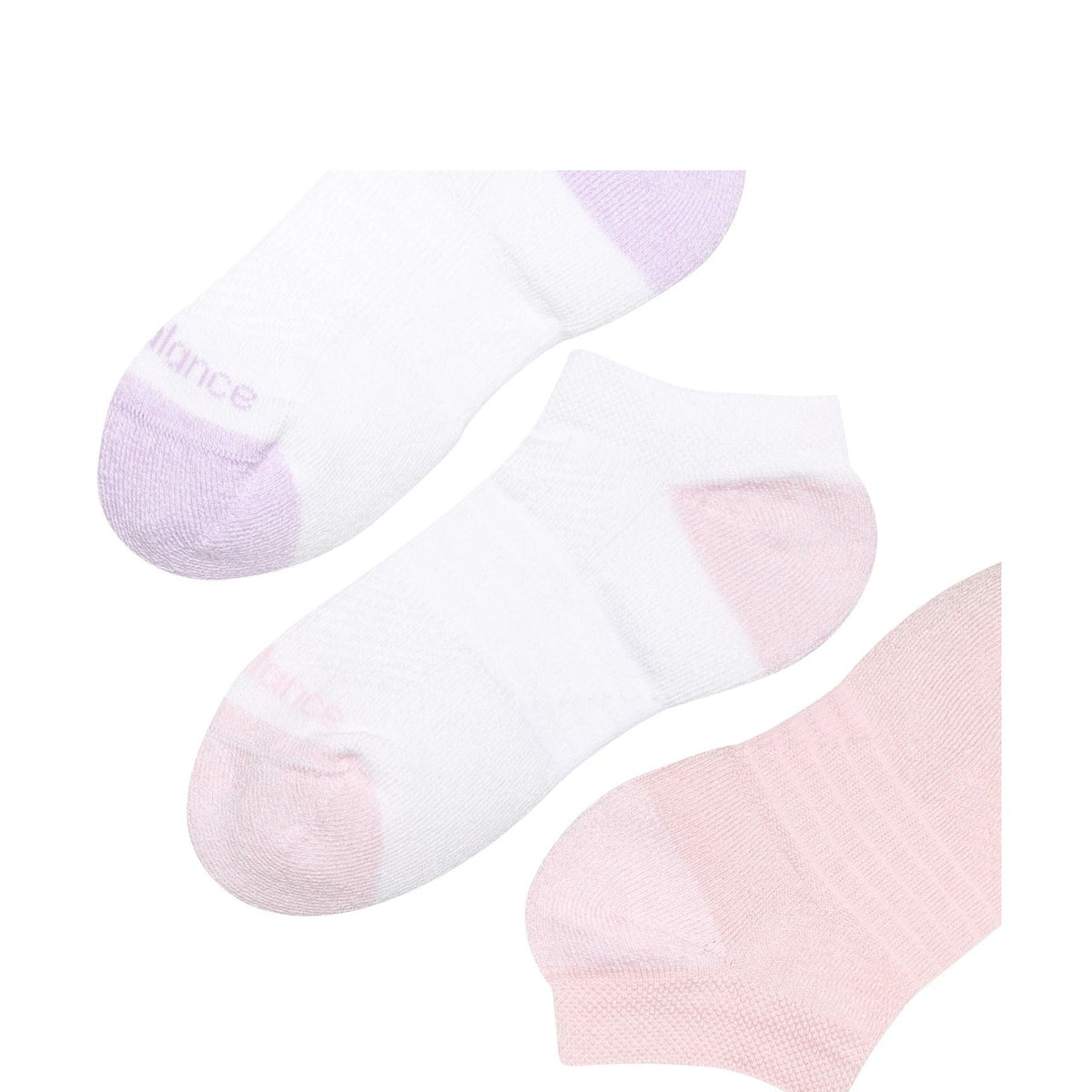 New Balance Youth Active No Show Socks 3 Pack-4
