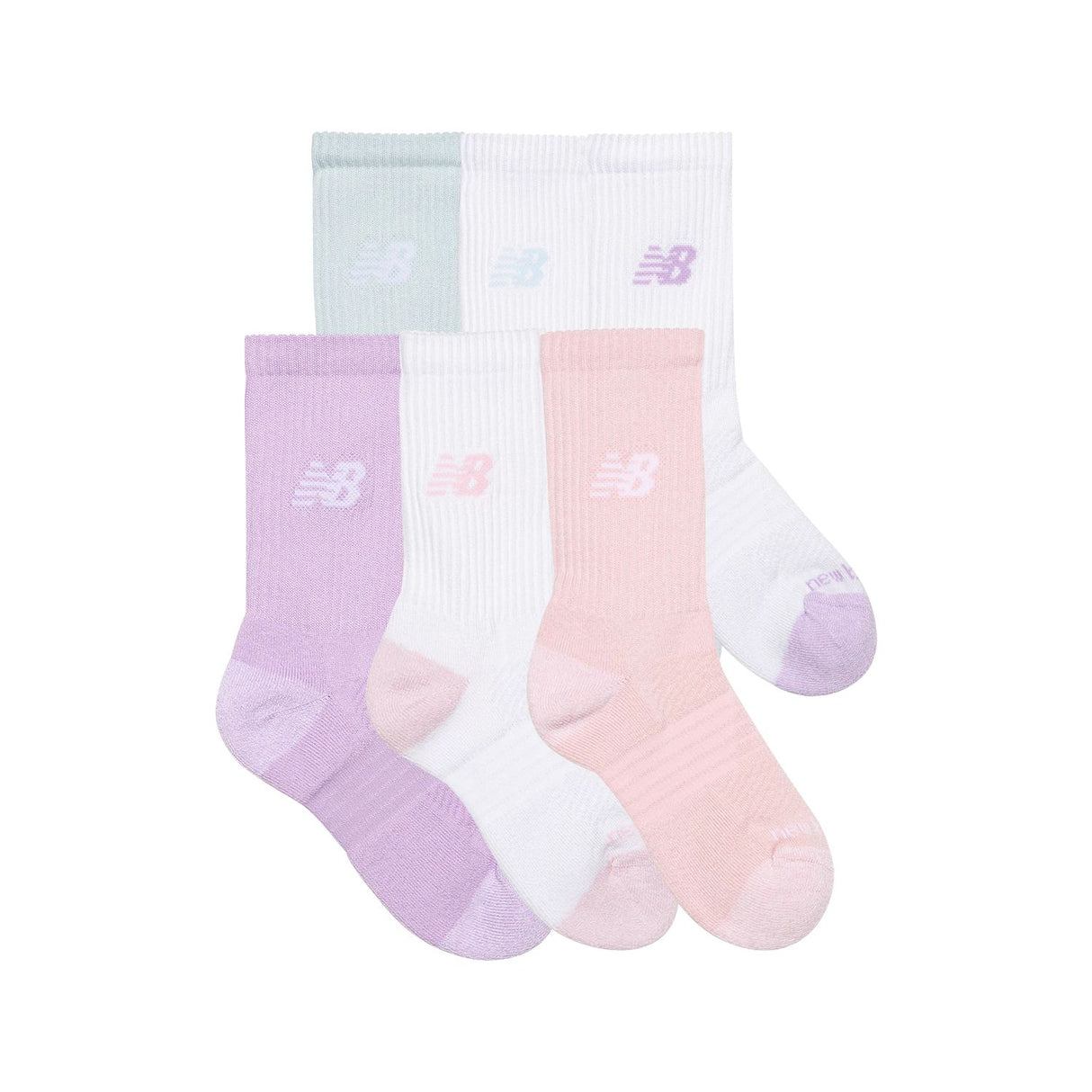 New Balance Youth Active Crew Socks 6 Pack-6