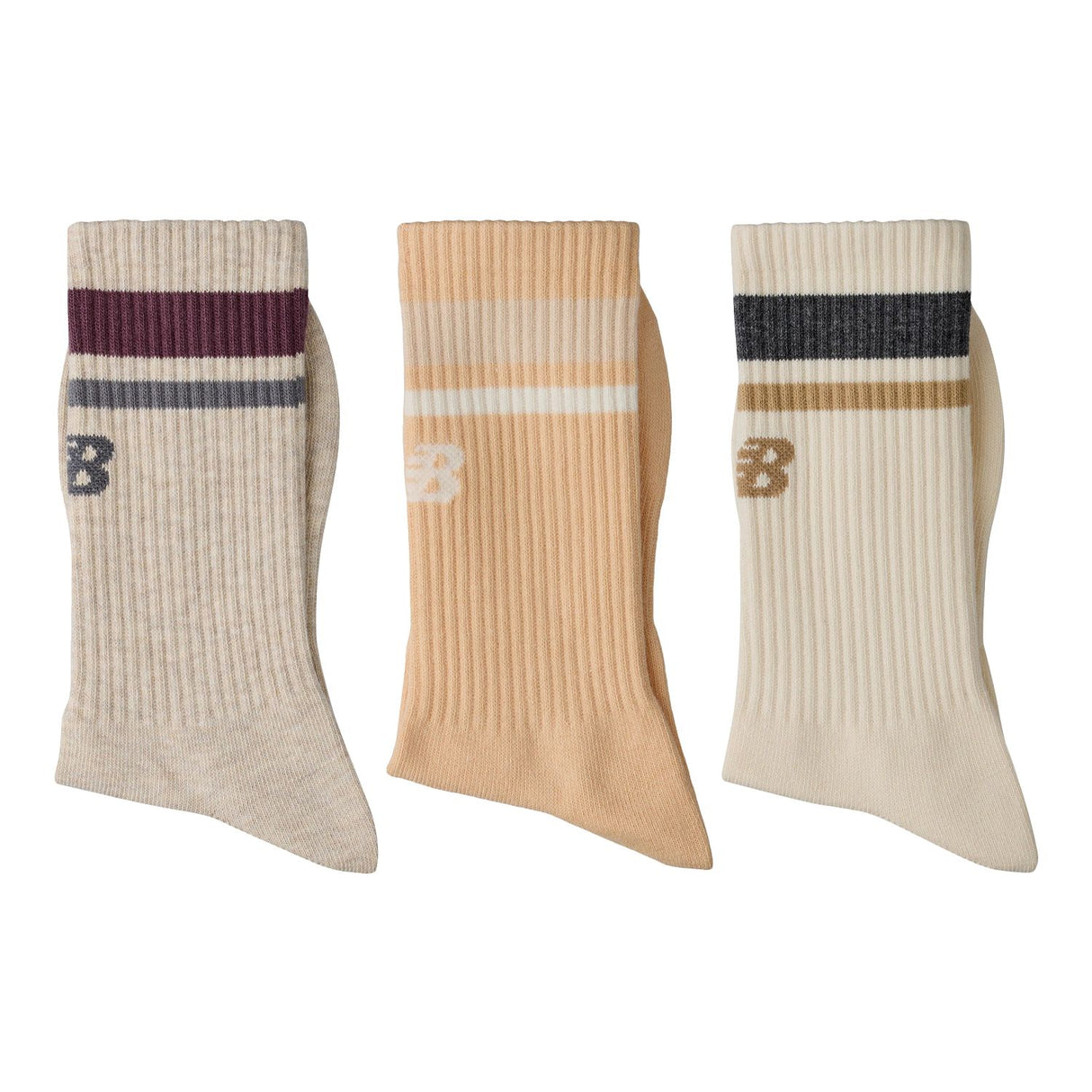 New Balance Essentials Line Midcalf Socks 3 Pack-2