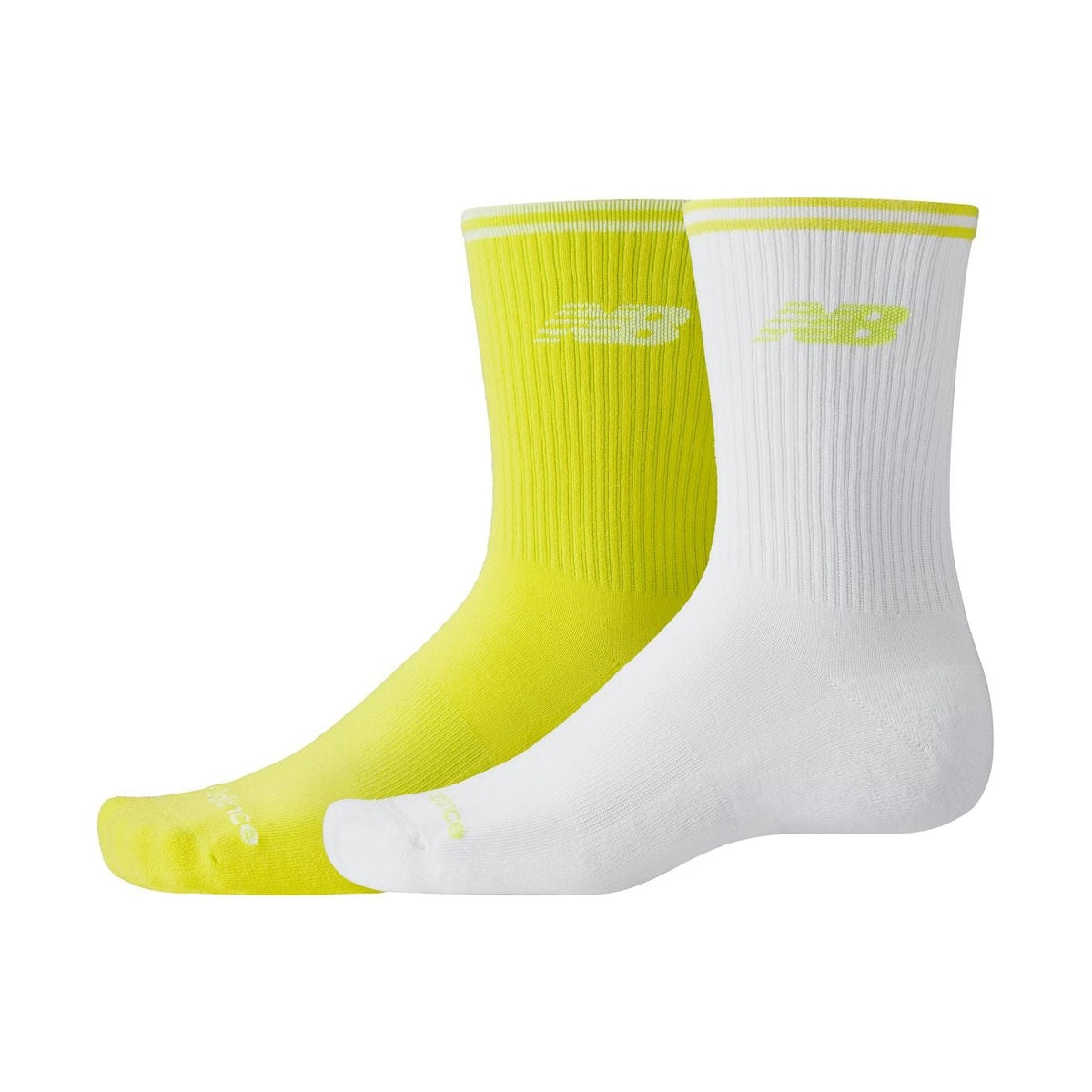 New Balance Running Stripe Midcalf Socks 2 Pairs-1