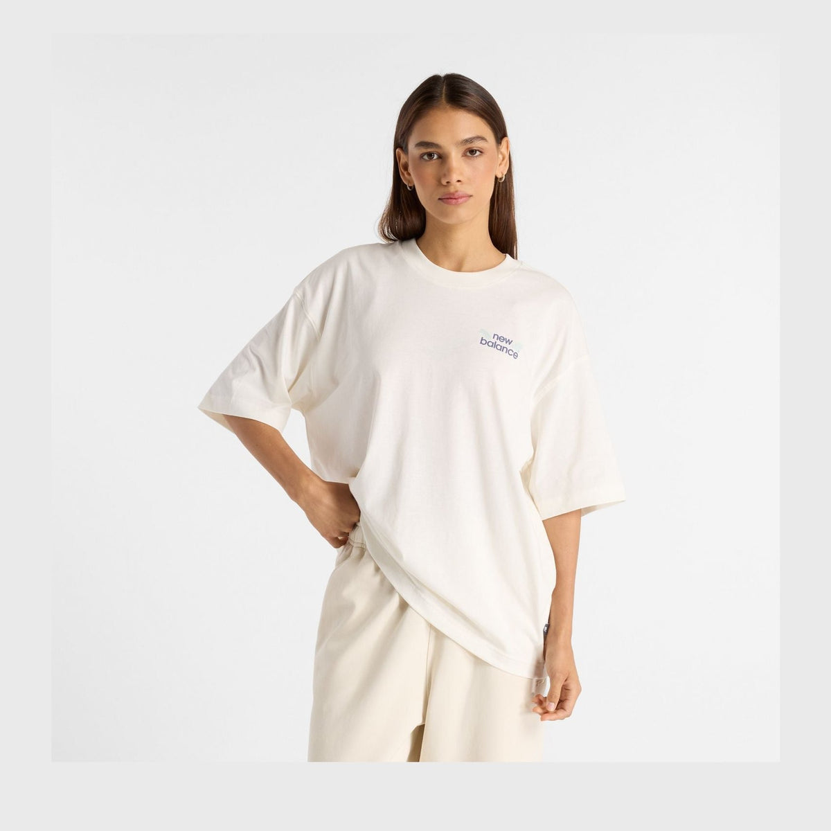 New Balance Women's Flower Oversize T-Shirt-1