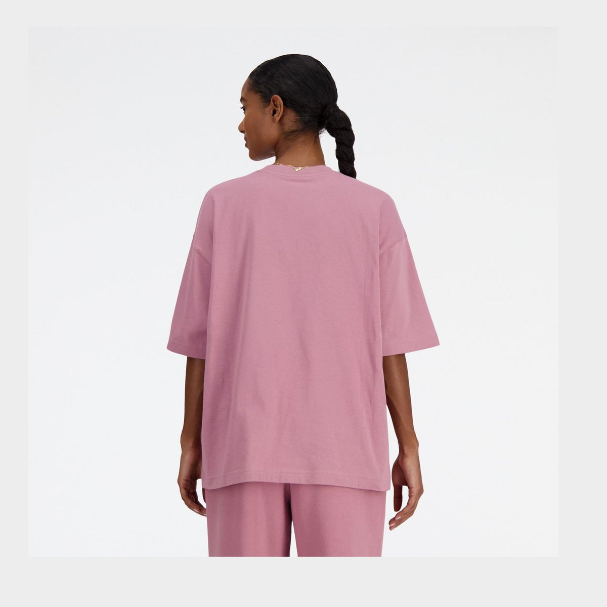 New Balance Women's Iconic Collegiate Jersey Oversized T-Shirt-3