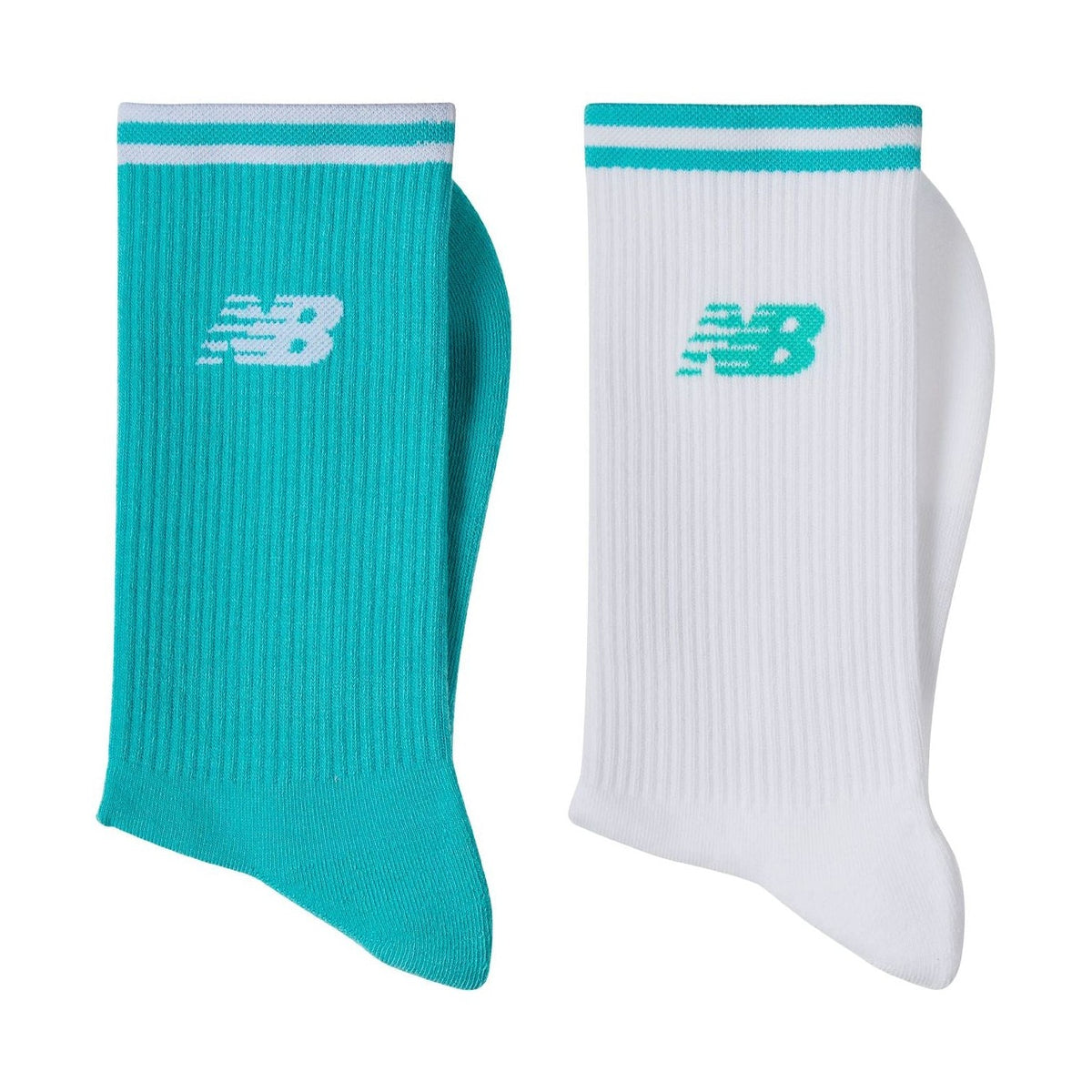 New Balance Running Stripe Midcalf Socks 2 Pairs-2