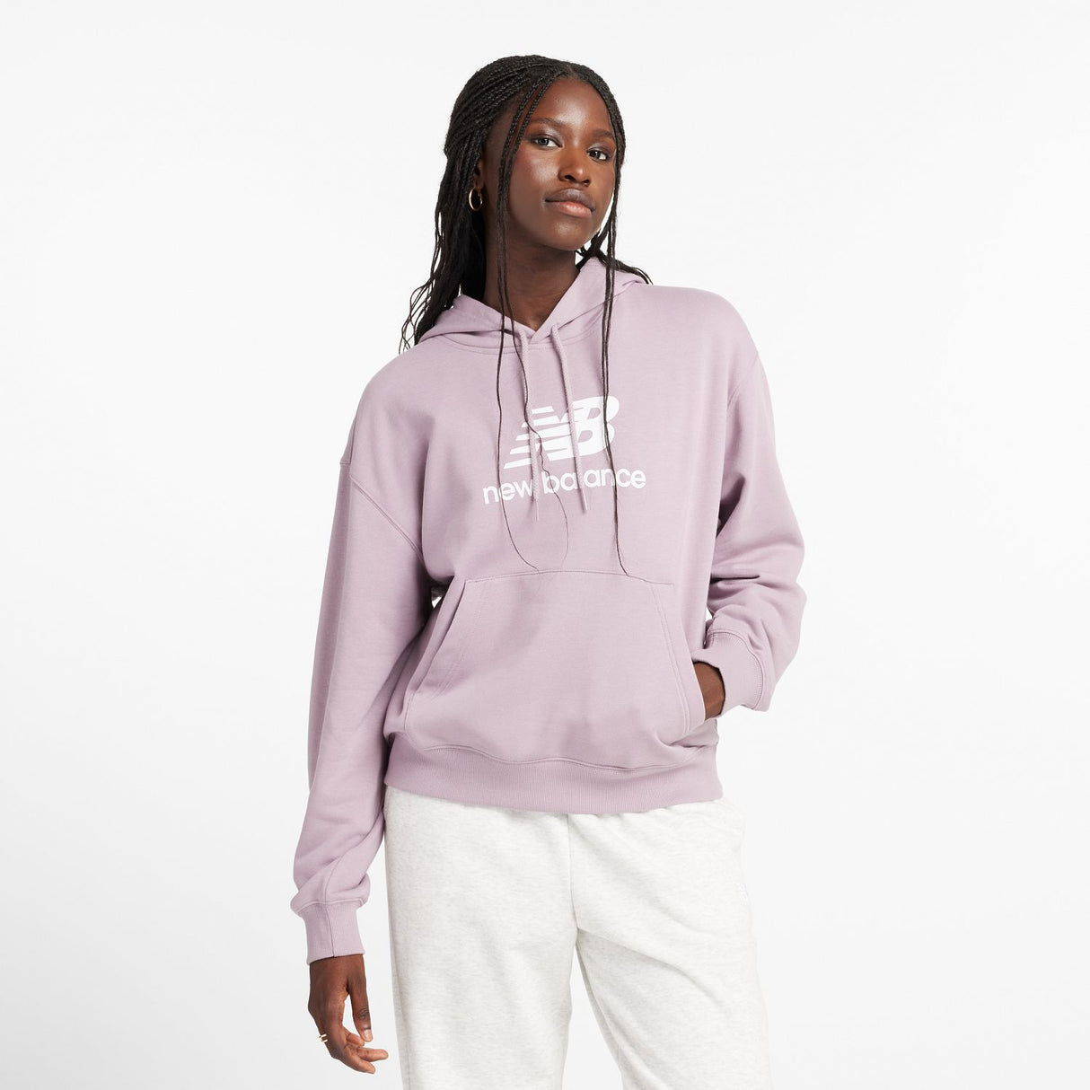 New Balance Women's Sport Essentials French Terry Logo Hoodie-1