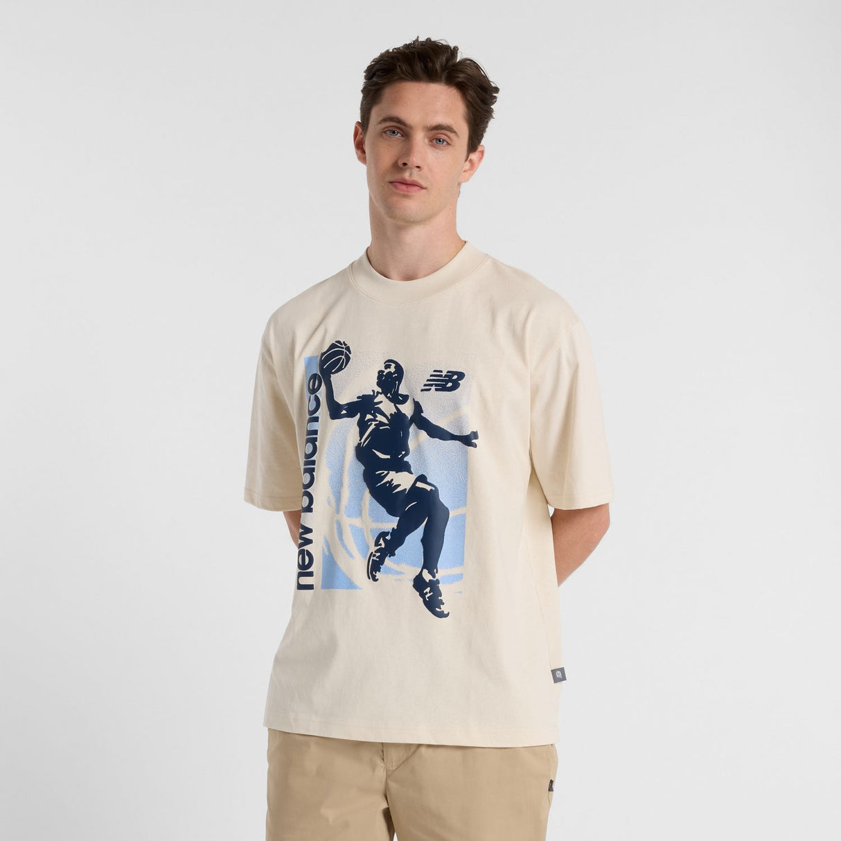 New Balance Men's Hoops Graphic Vintage T-Shirt-1