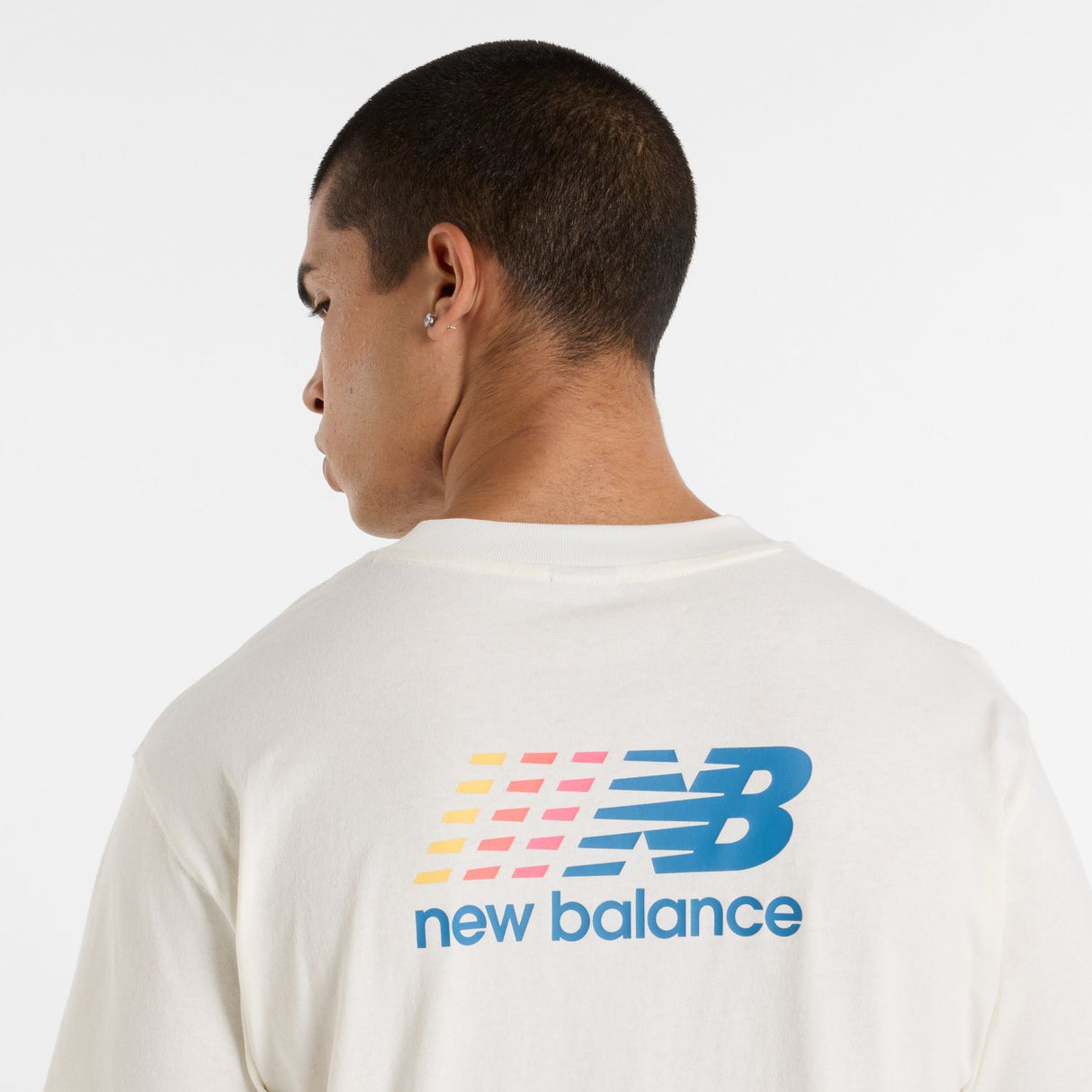 New Balance Men's Athletics Multi Color Logo T-Shirt-8