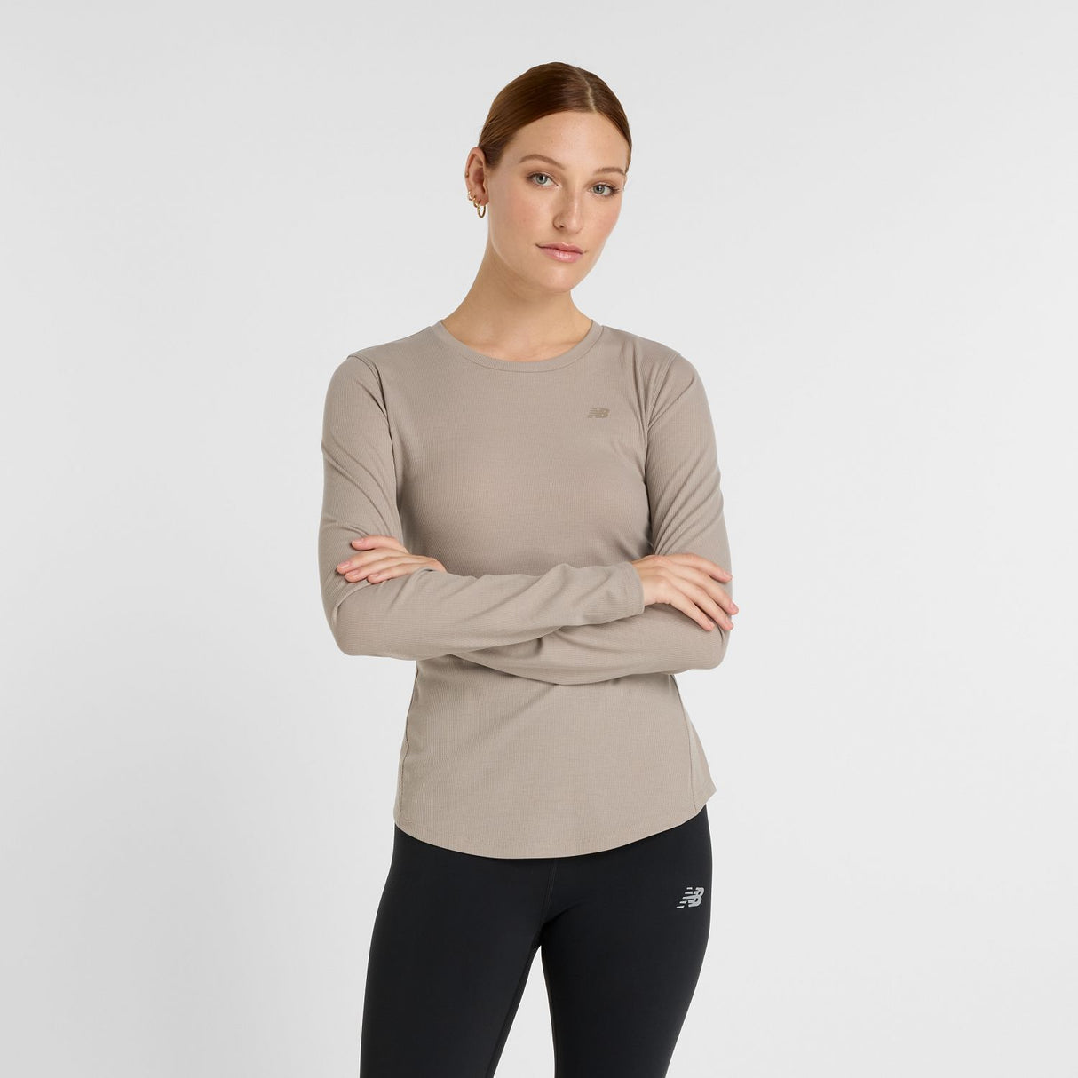 New Balance Women's Micro-Rib Long Sleeve-1