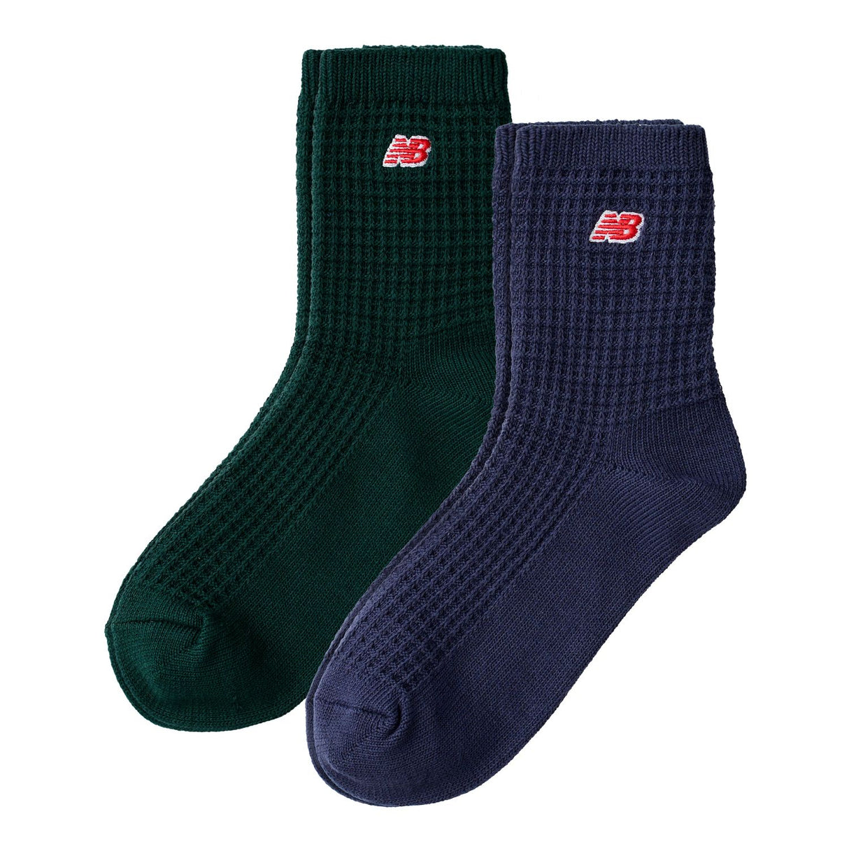 New Balance Waffle Knit Ankle Socks 2 Pack-2