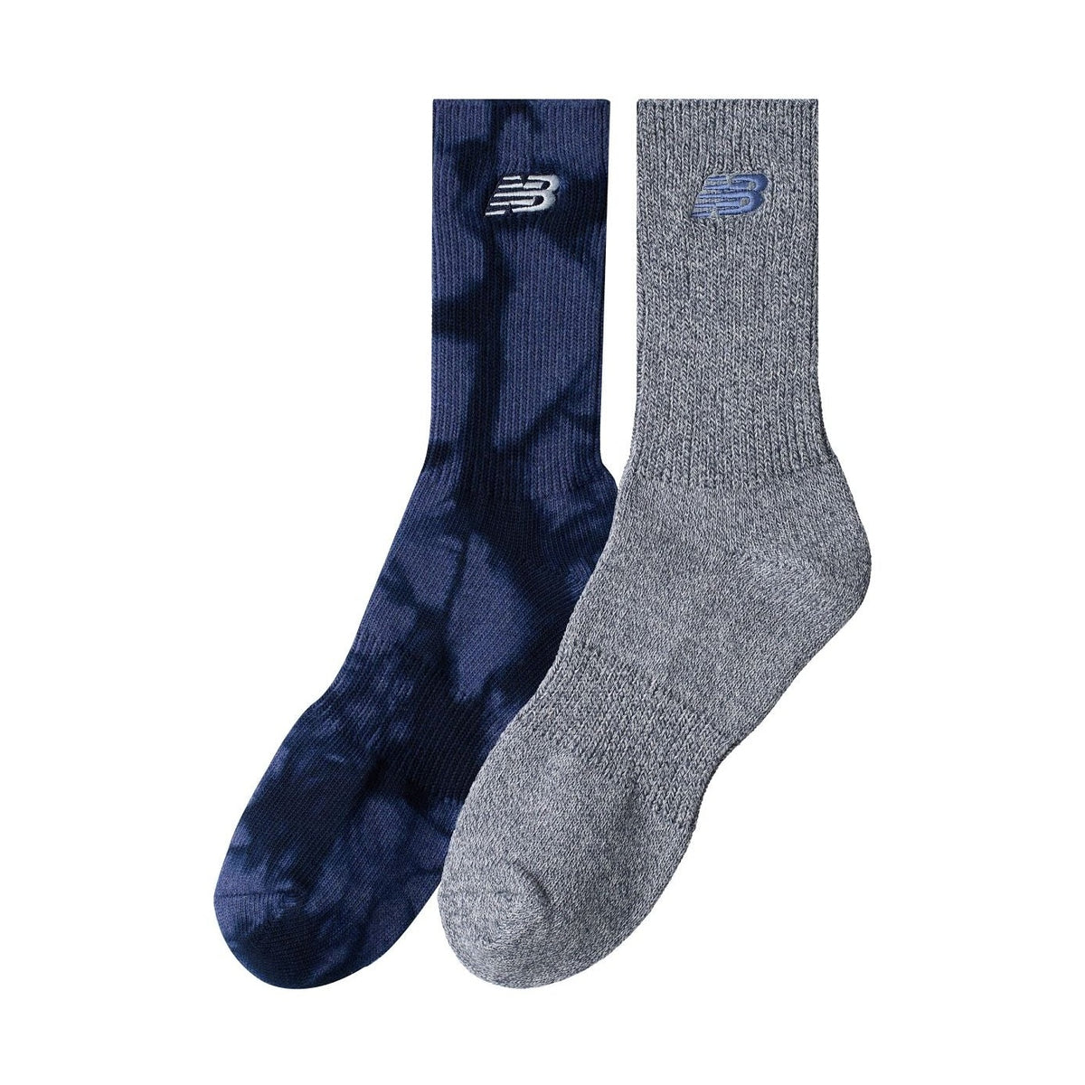 New Balance Ribbed Cuff Mid Calf Socks 2 Pair-2