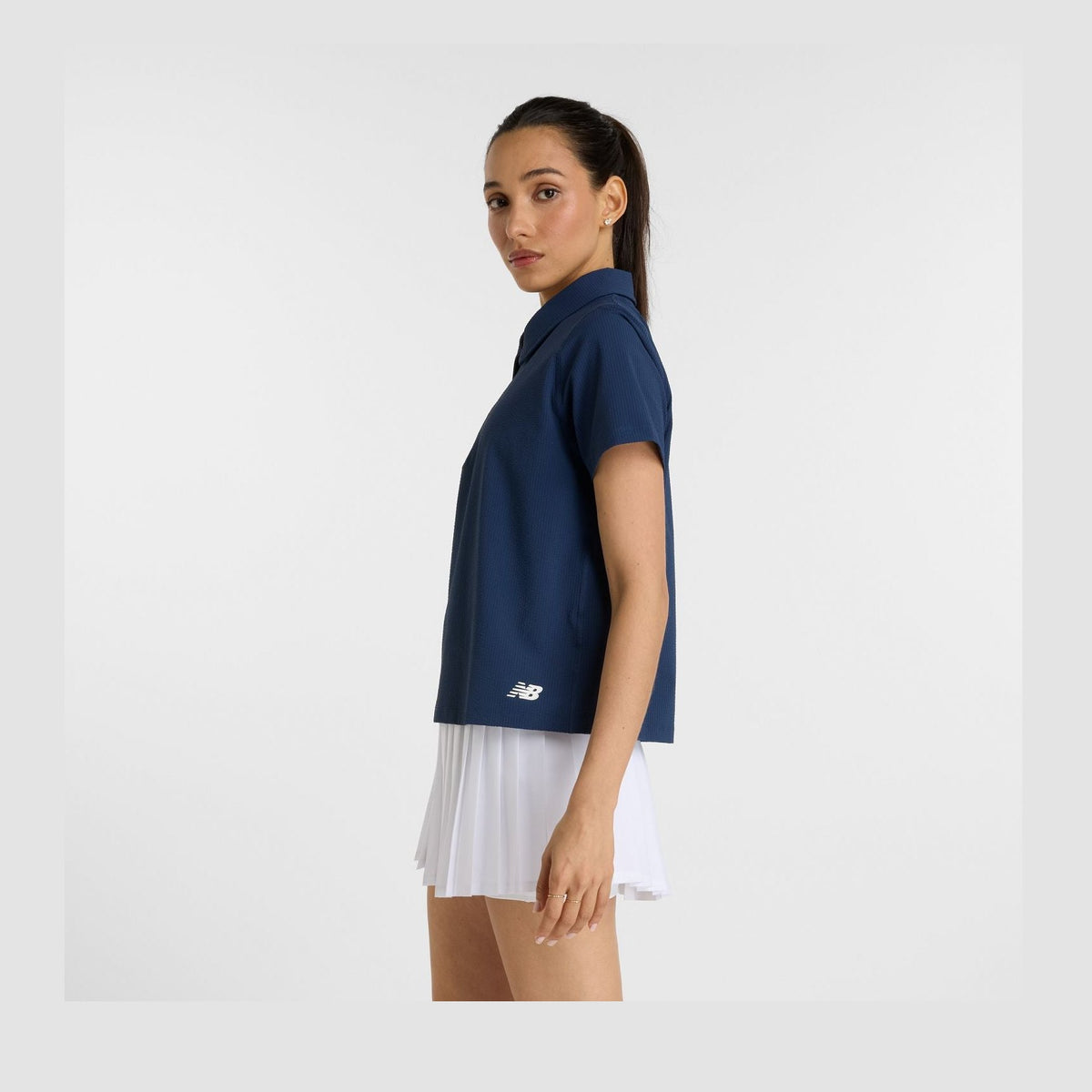 New Balance Women's Seersucker Tournament Polo-2
