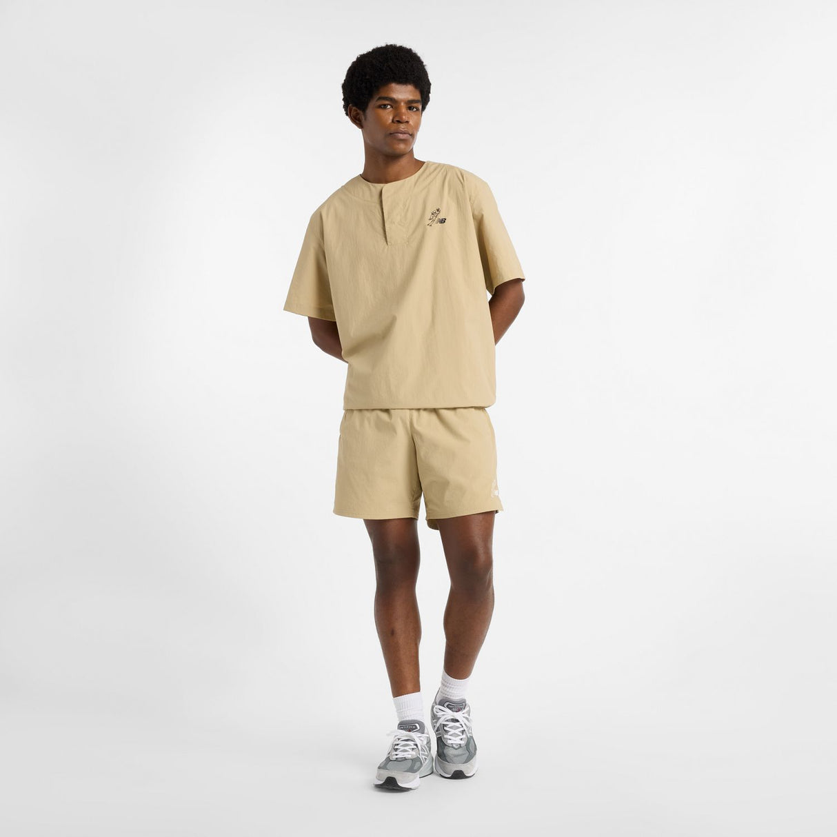 New Balance Men's Shohei Signature Woven Nylon Top-1
