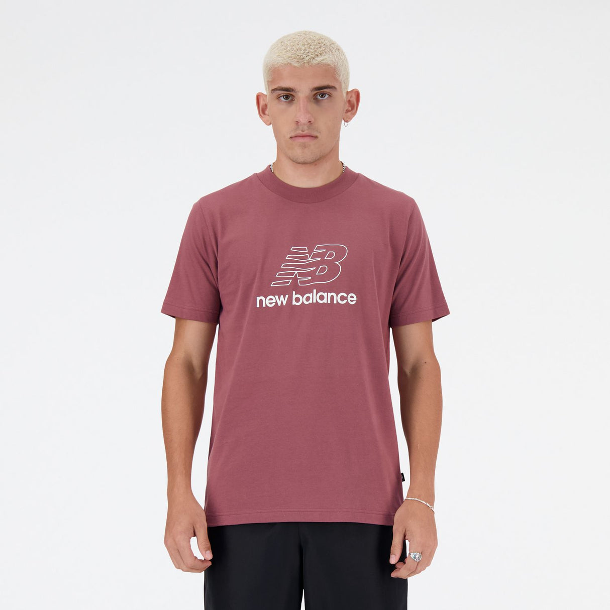 New Balance Men's Sport Graphic V Flying NB Brand T-Shirt-1