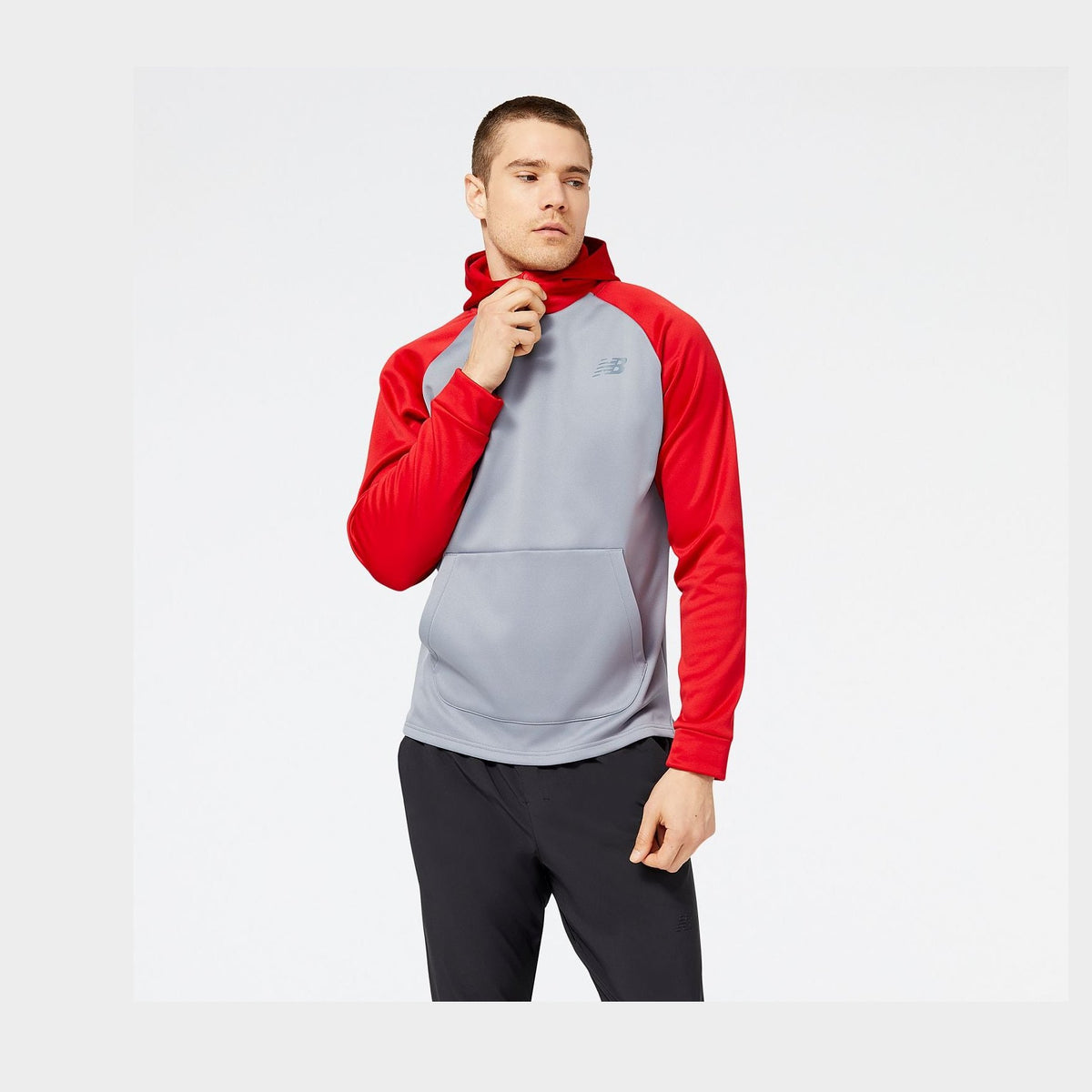 New Balance Men's Baseball Pull Over Hoodie-1