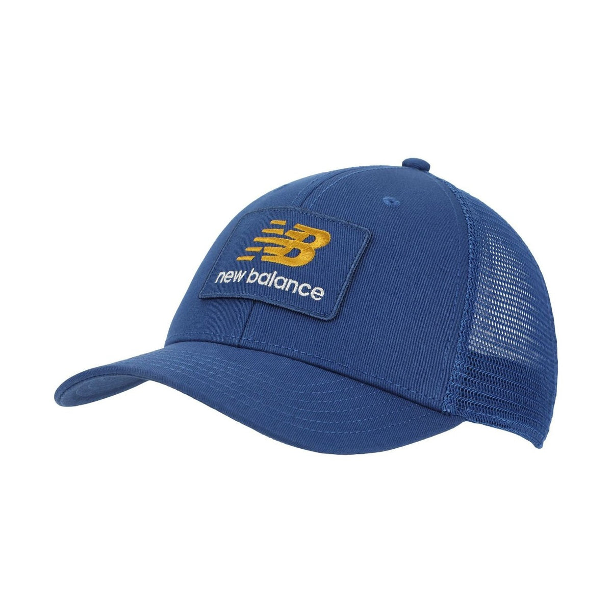 New Balance Stacked Patch Logo Trucker Hat-1