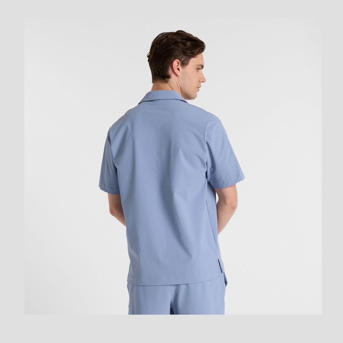 New Balance Men's Seersucker Button Up Short Sleeve-3