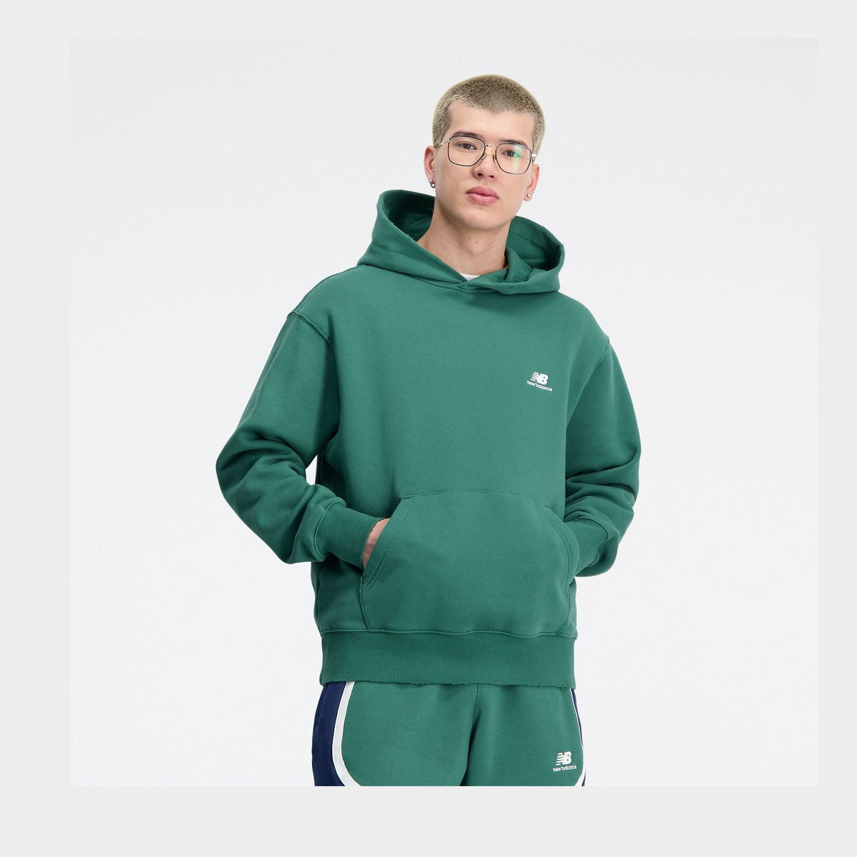 New Balance Men's Hoops Fleece Hoodie-3
