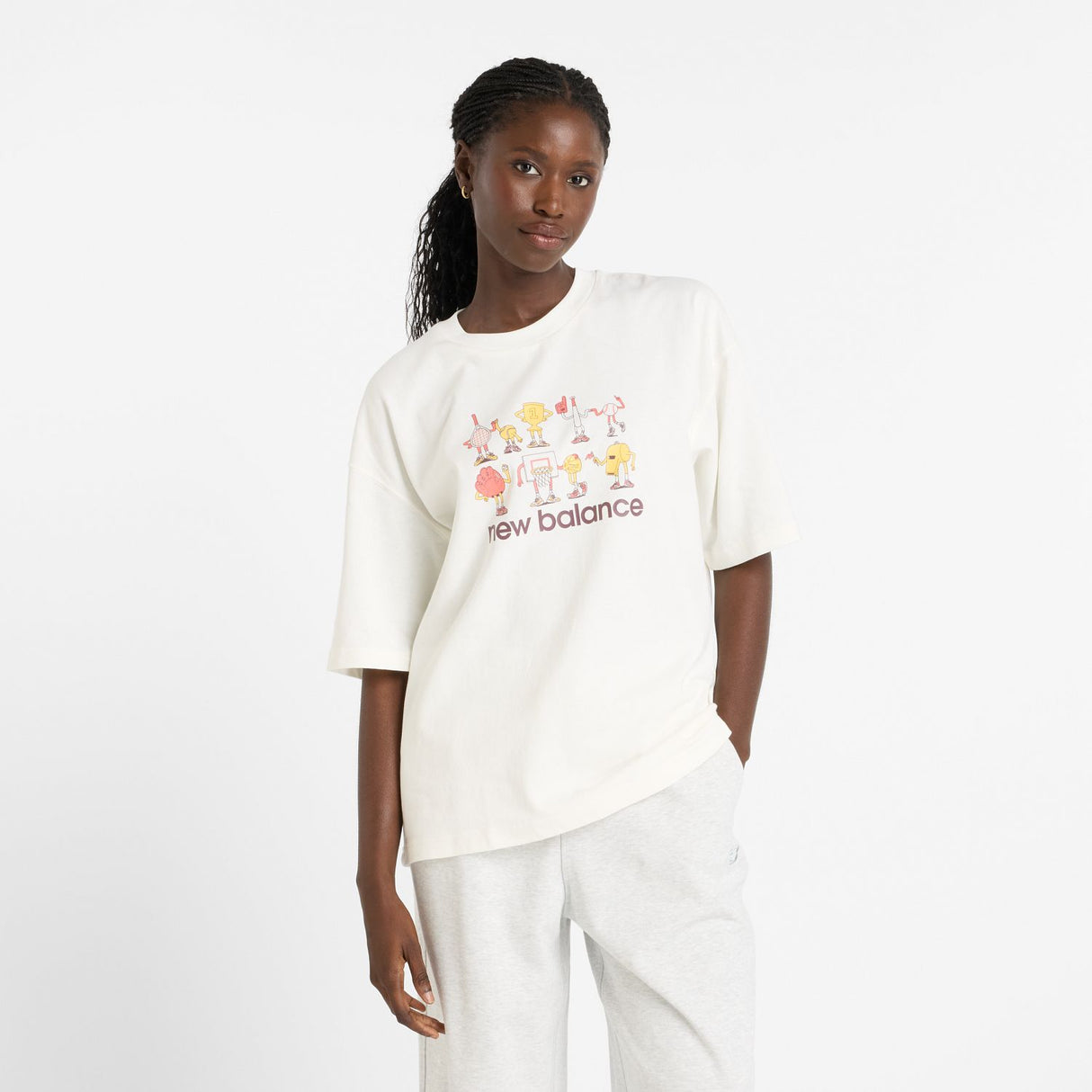 New Balance Women's Athletics Sporting Club Cartoon T-Shirt-1